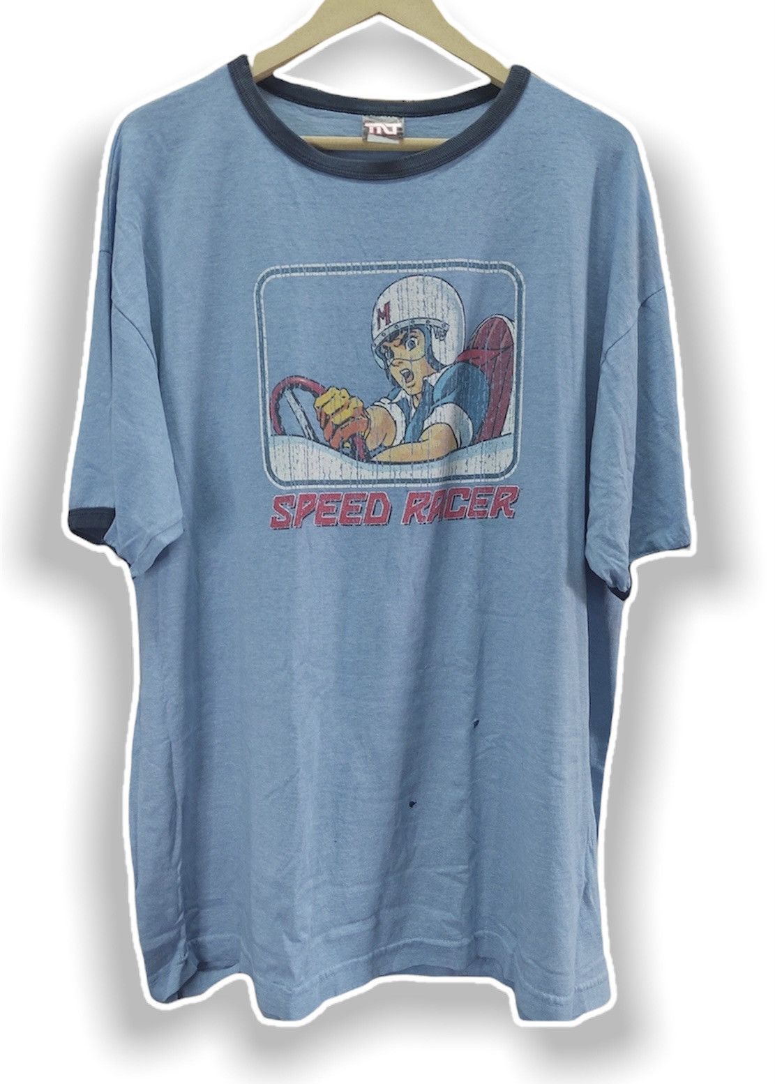 DISTRESSED VINTAGE SPEED RACER JAPANESE ANIME 1980s - 1