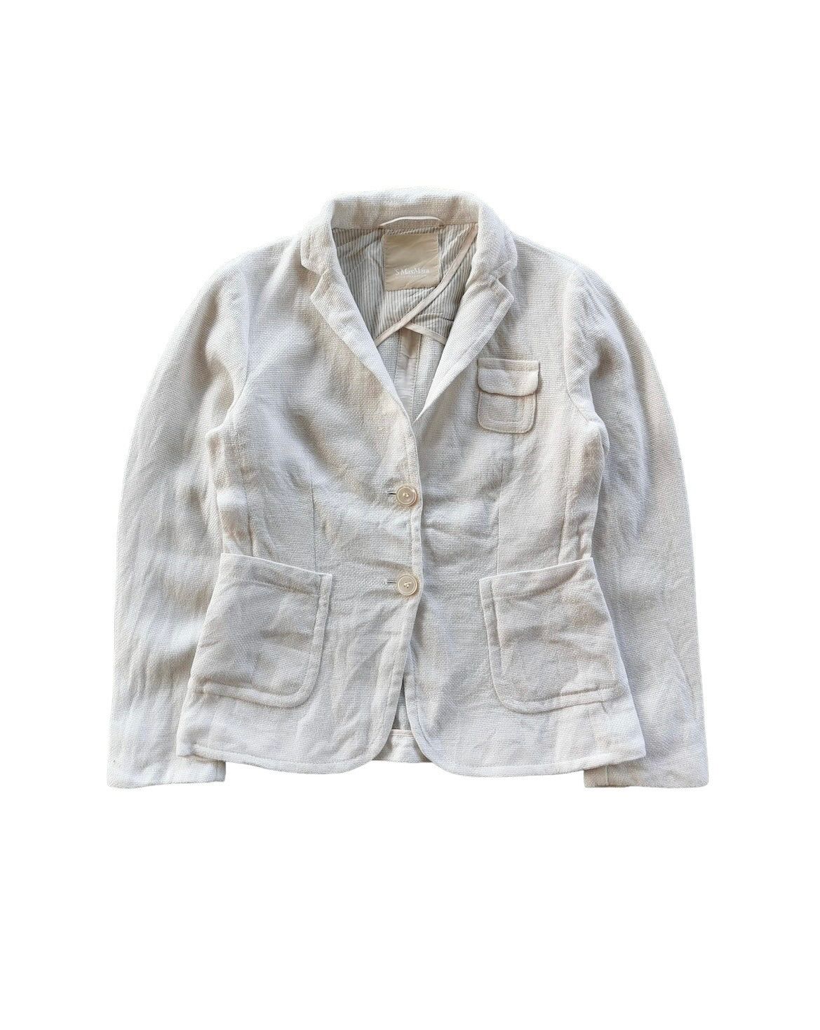 Archival Clothing - 'S Max Mara Linen Blazers - 1