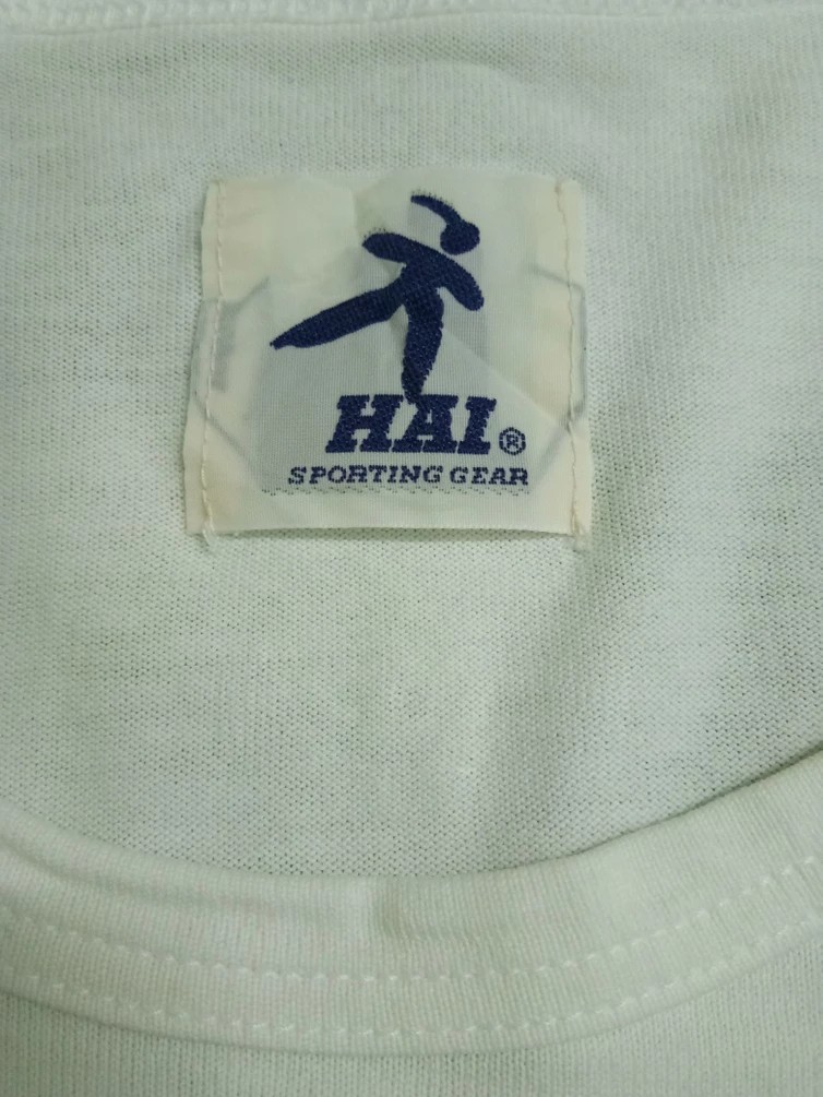 Hai Sporting Gear - Vintage SPORTING GEAR HAI Issey Miyake graphic designer spell out tee shirt - 3
