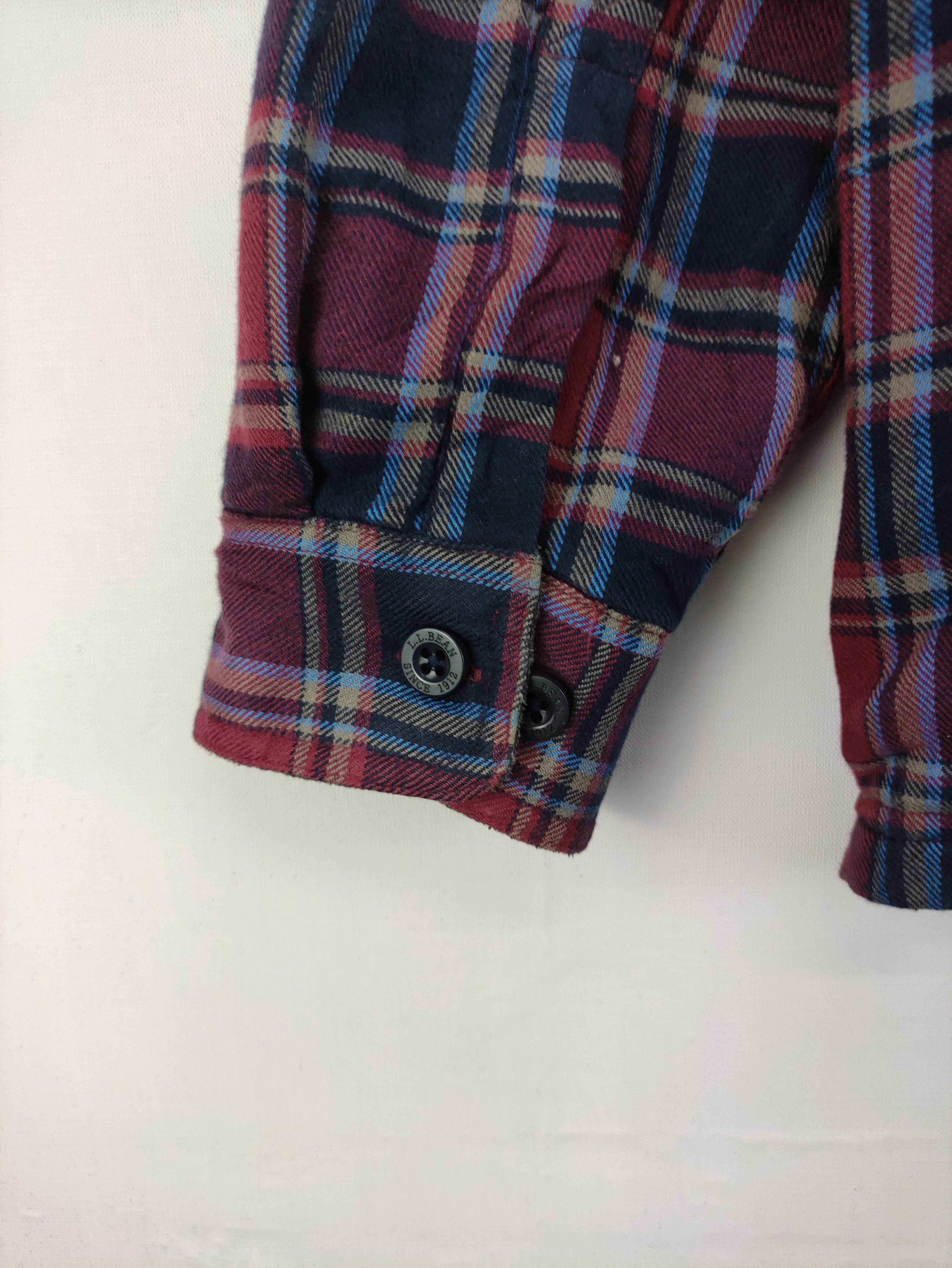 Vintage L.L.Bean Flannel Lining Fleece Button Up - 10