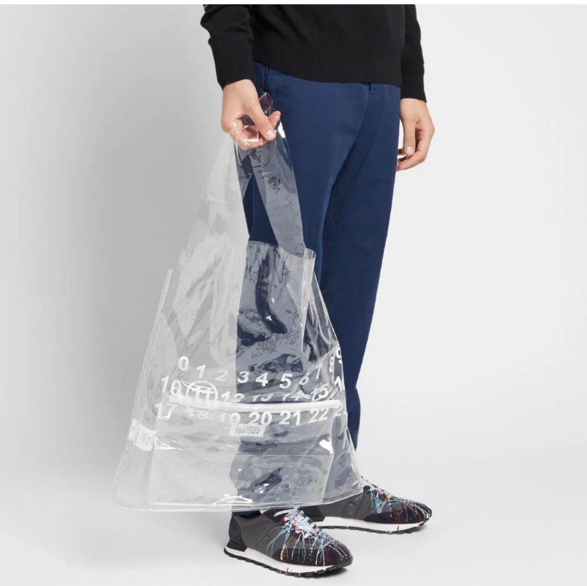 LA FORTUNA Clear Argyle PVC Tote Bags main image 1