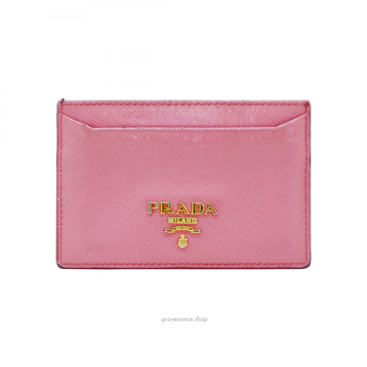 BOX  Prada Cardholder - Pink Saffiano Leather - 2