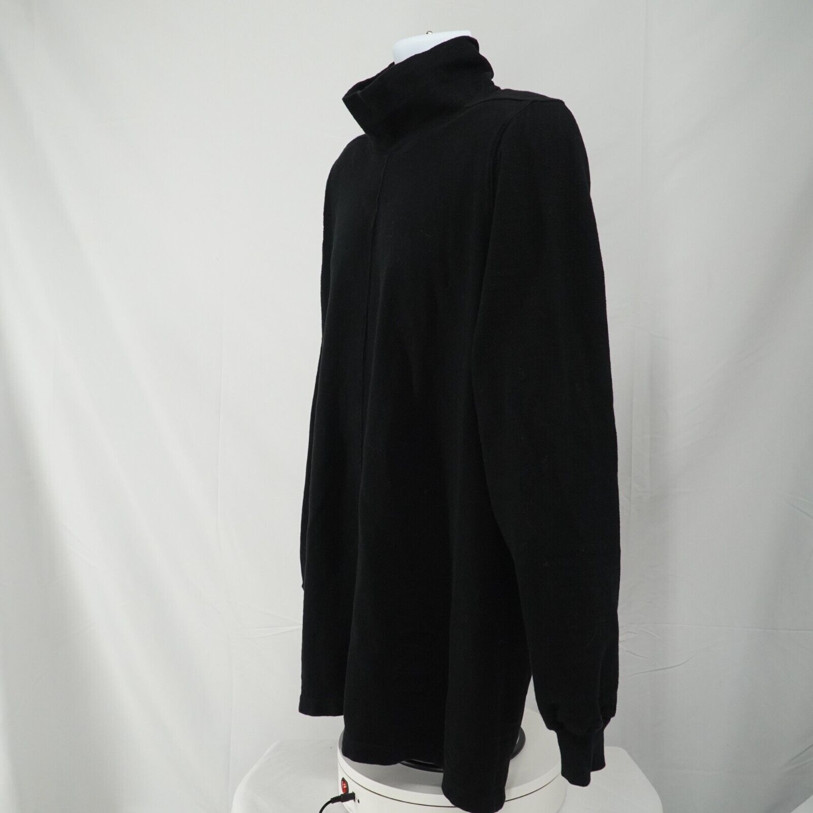 Rick Black Turtleneck Sweater Size Medium FW17 Glitter - 8