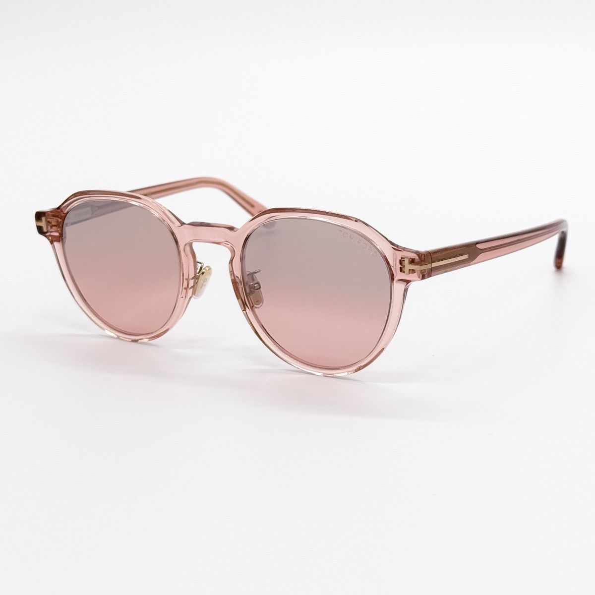 NEW TOM FORD TF974/K 74Z WOMEN PINK ROUND SUNGLASSES - 2