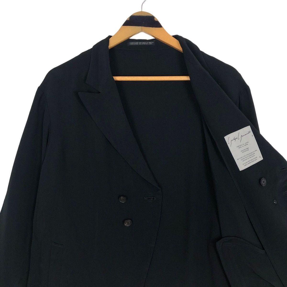 Yohji Yamamoto Femme Rayon Single Breasted Light jacket - 9