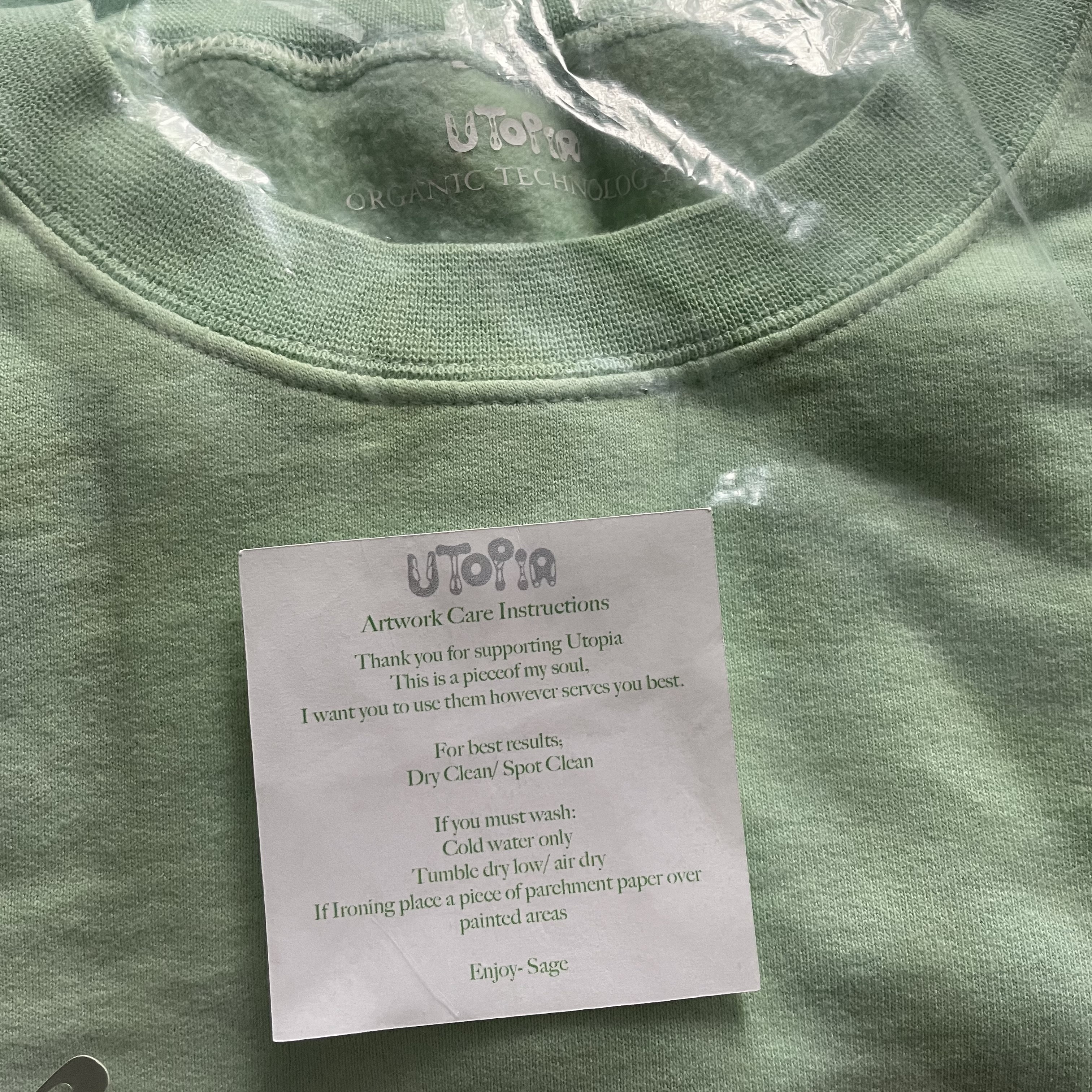 Underground - Utopia “Ex Organica” 1/1 tie dye crewneck sweatshirt - 3