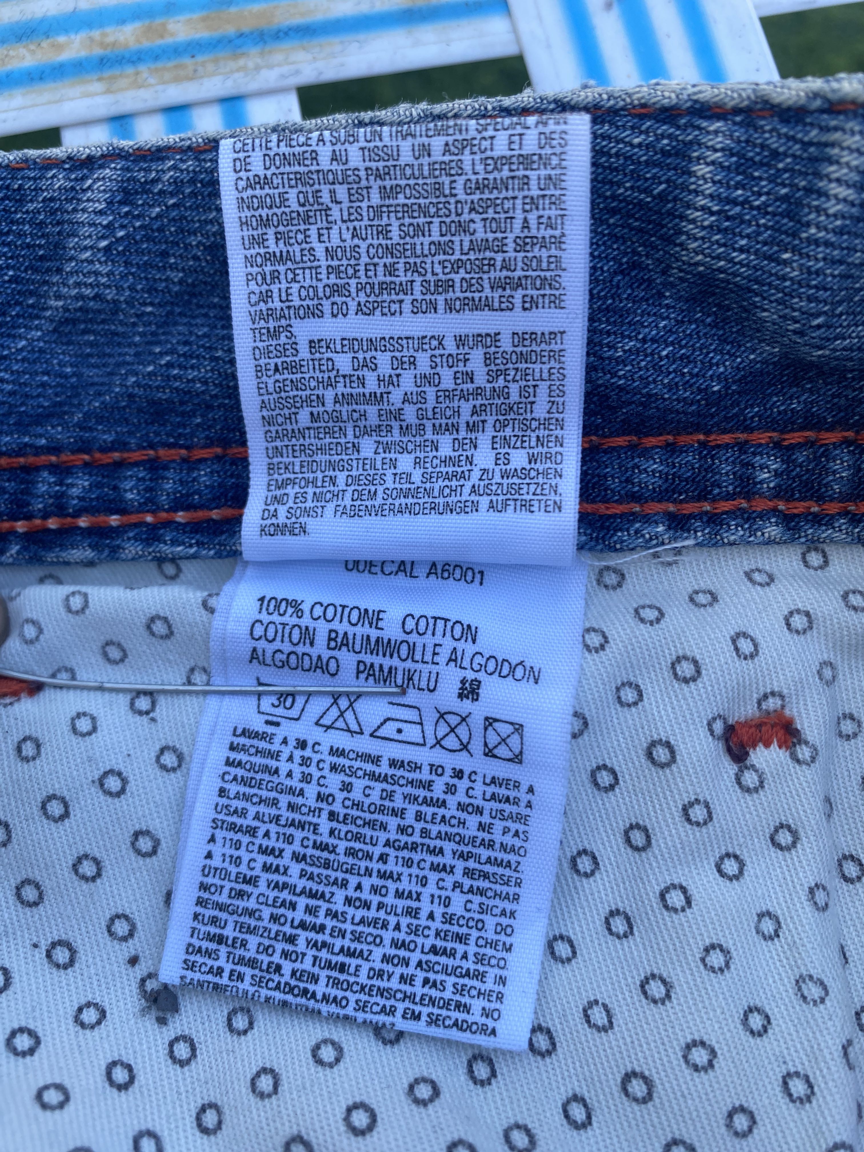 Vintage Jeans Diesel Denim Made in Italy 34 inci  - 8
