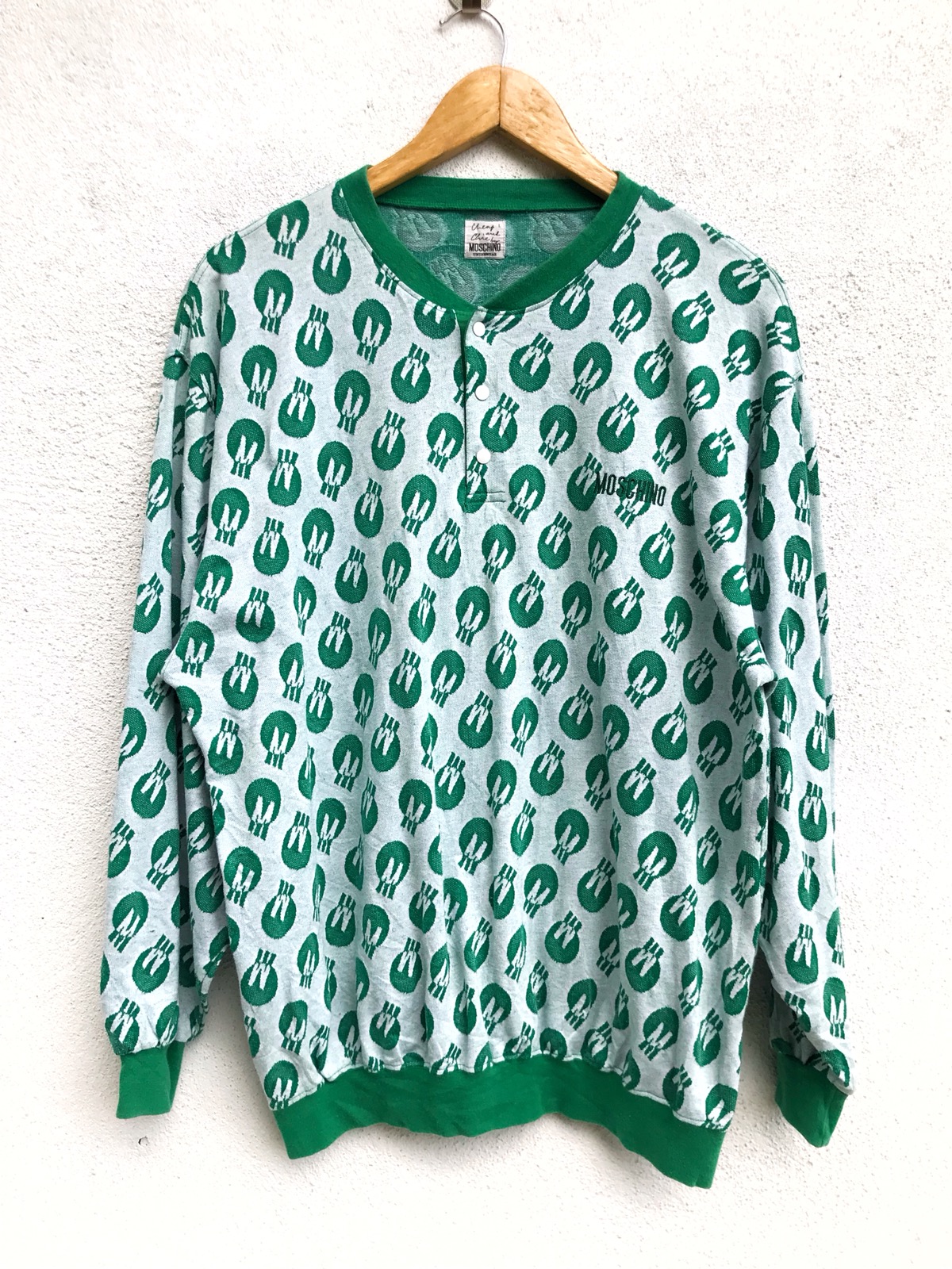 Mochino Cheap & Chic Fullprinted Polka dots Knit Sweatshirt - 1