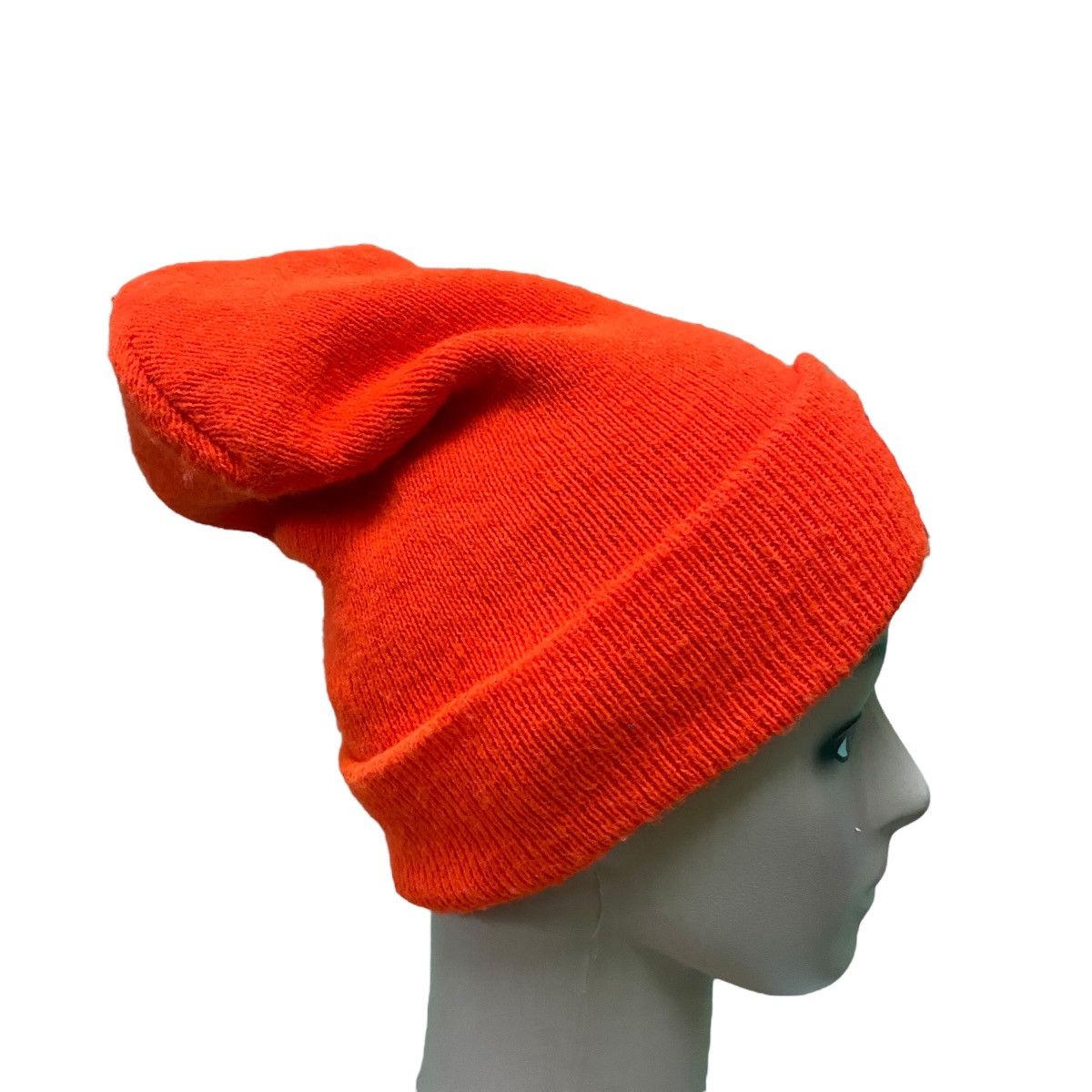Vintage Carhartt Baenie Hat Orange Neo Colour - 6
