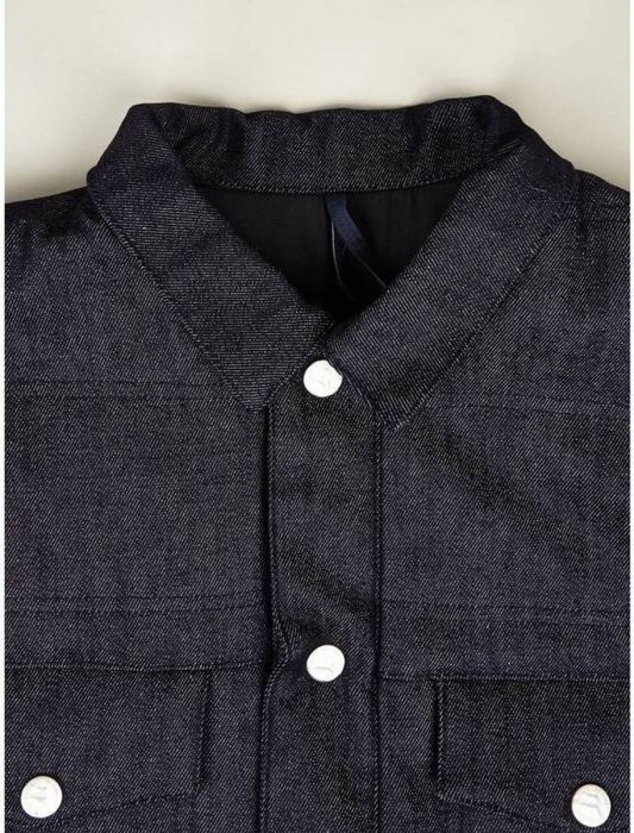 RARE 775$ Dark Blue Padded Raw Denim Jacket - 2