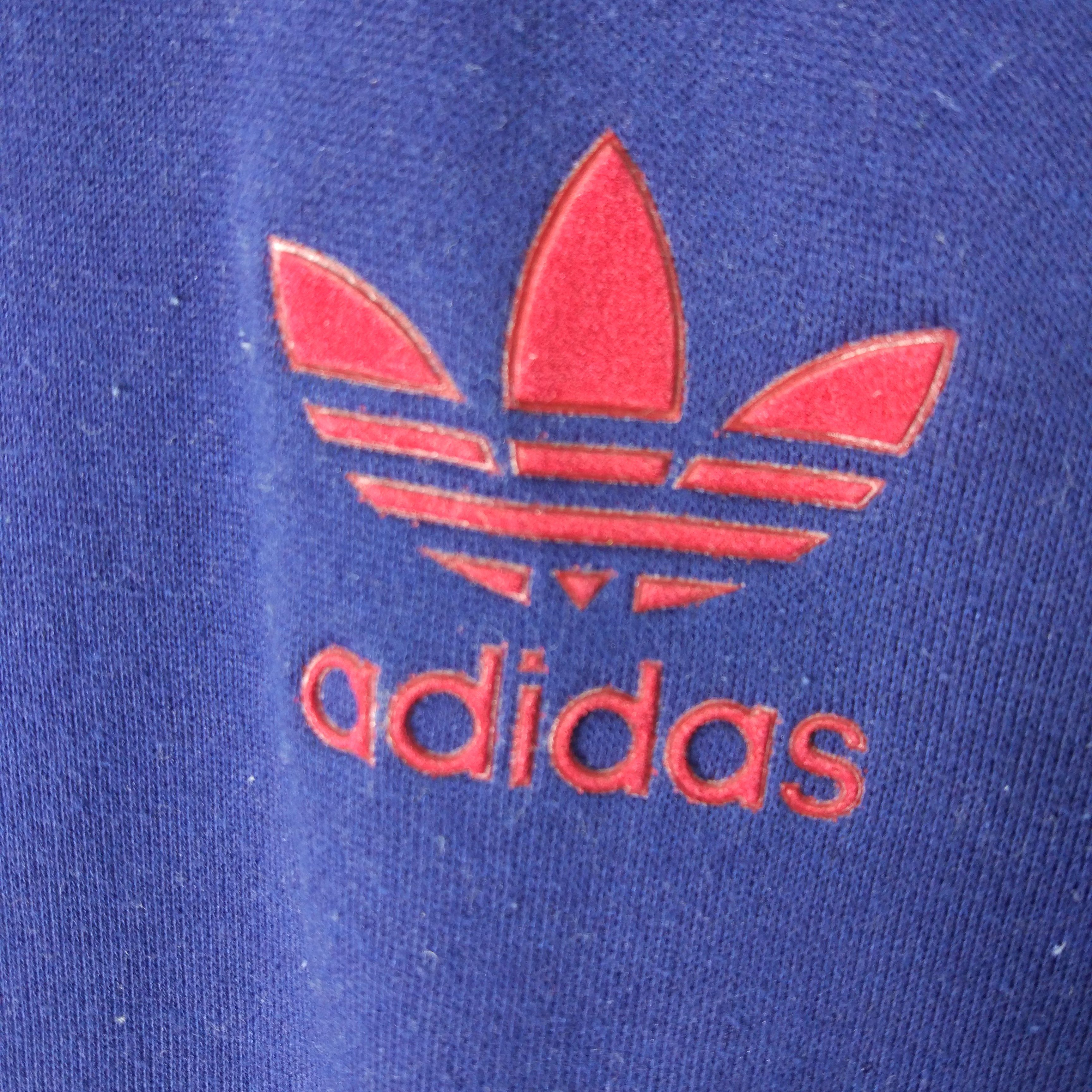 Vintage 90s Adidas Trefoil Halfzip Jumper Sweatshirt - 6