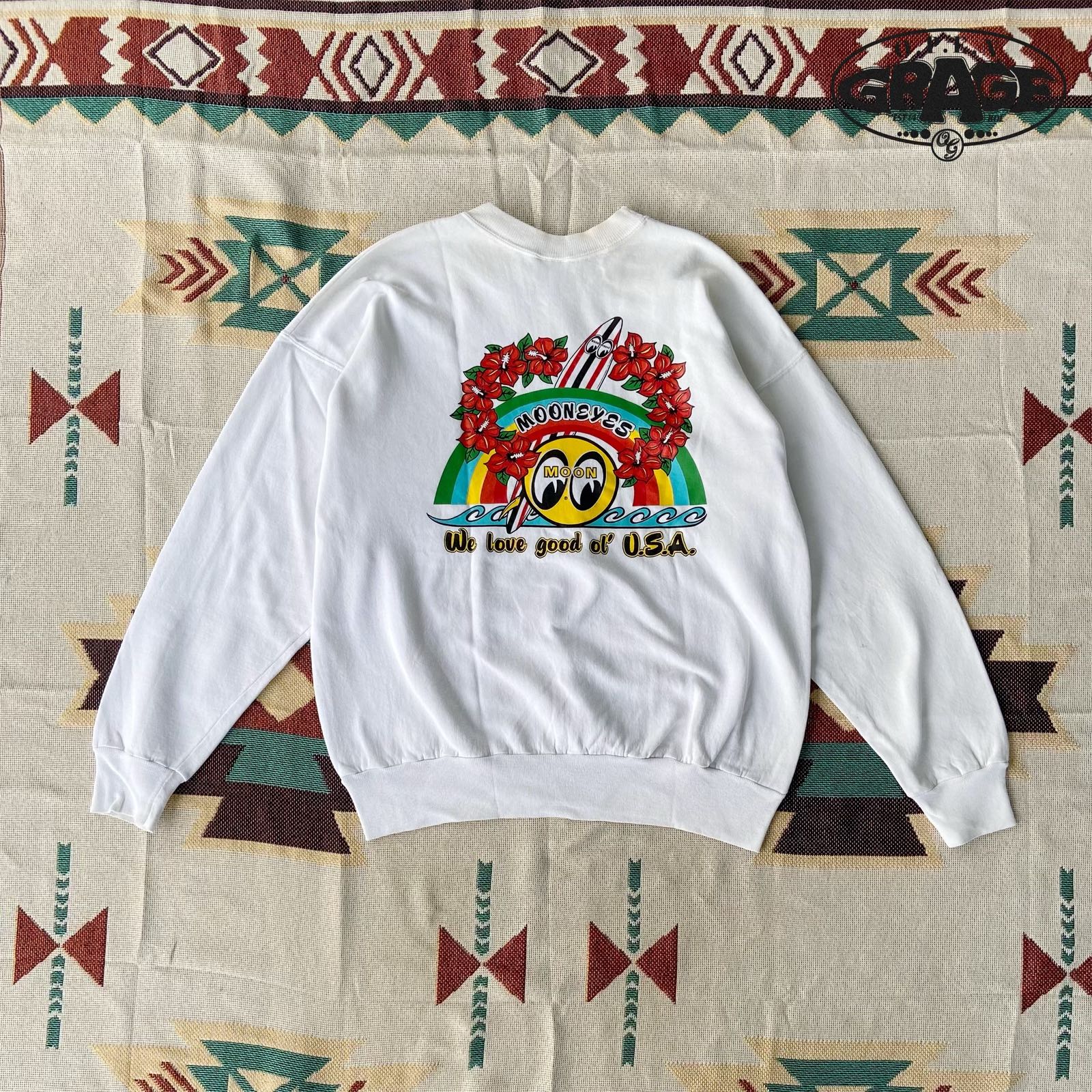 Vintage Crewneck MOONEYES by HANES 90s  - 1