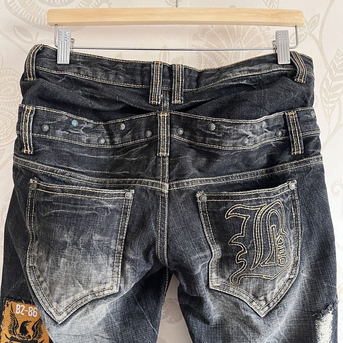 Buzz Rickson's - Rare Distressed Undercover Double Waist Buzz Spunky Jeans - 23