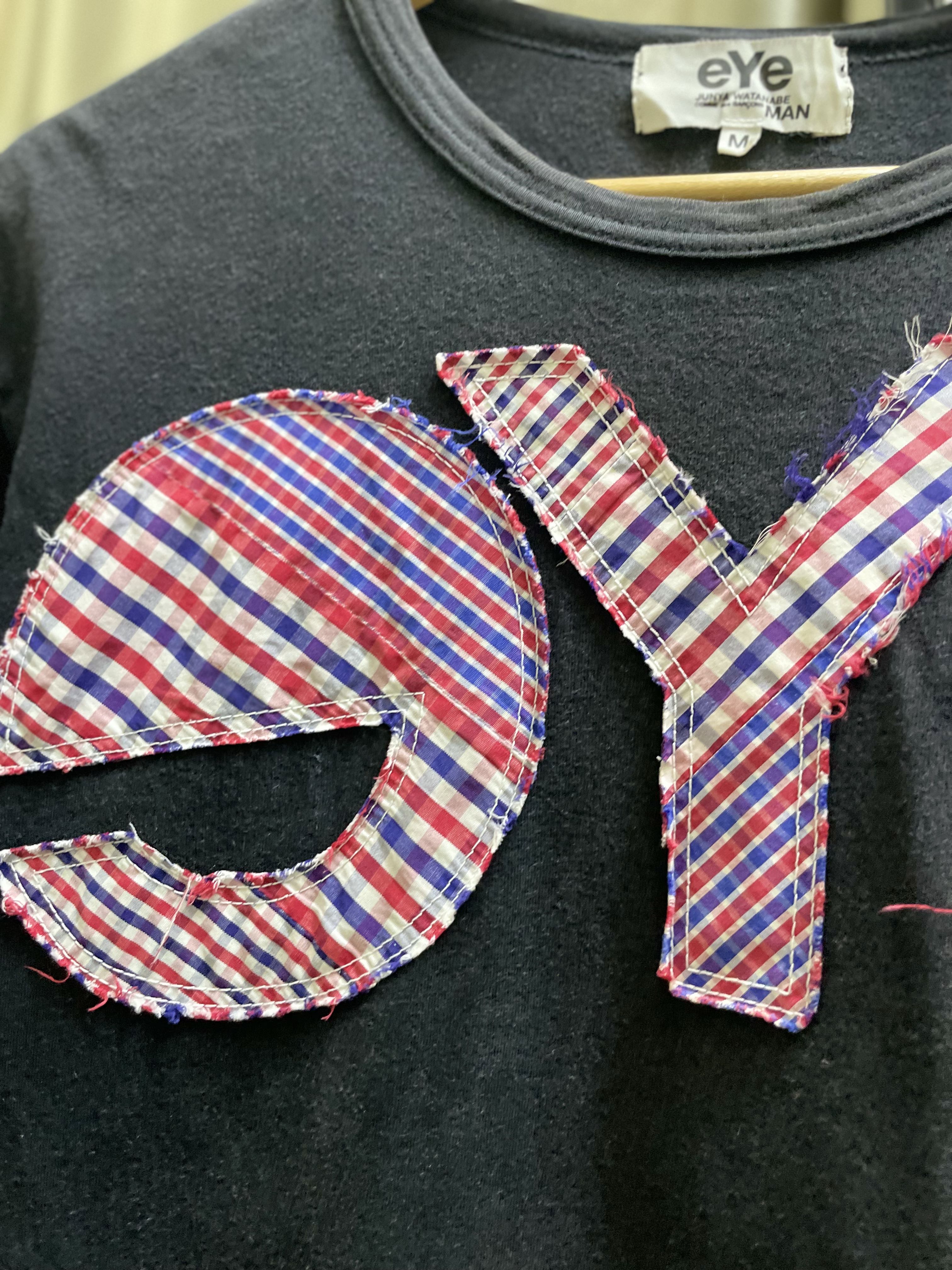 COMME DES CARGONS X JUNYA WATANABE eye PATCHWORK TEE - 4