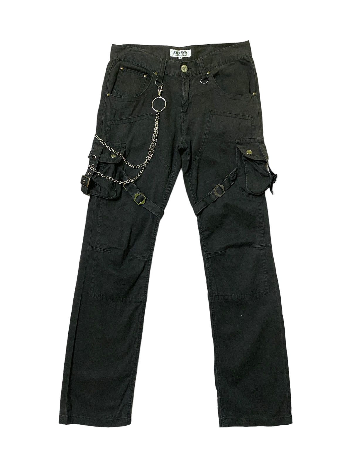 Japanese Brand LowBox Bondage Multipocket Punk Cargo Pants - 1