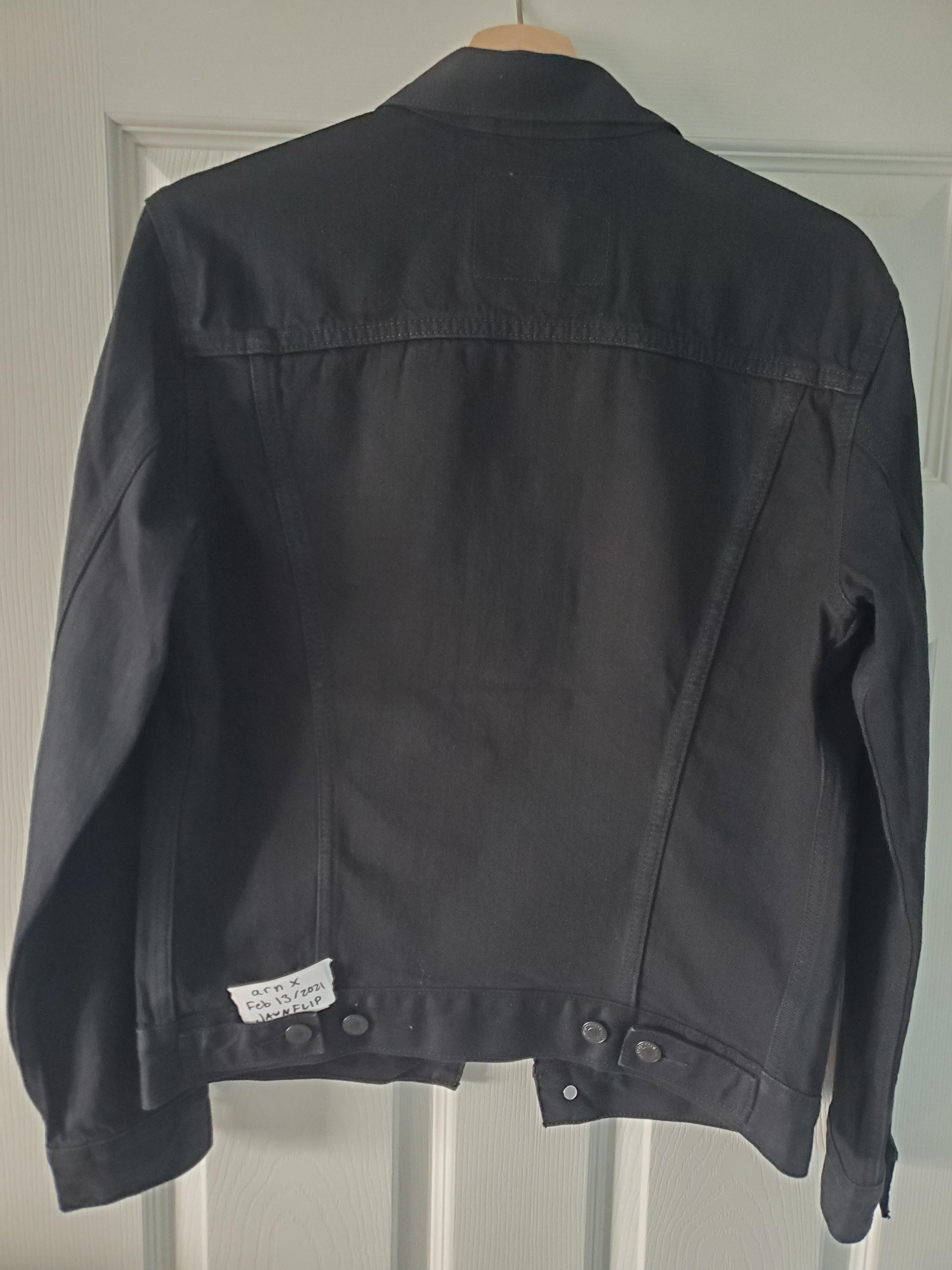Black Denim Trucker Jacket - 2