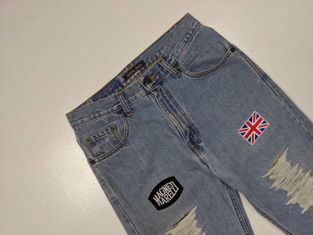 Distressed Denim - Mistico Charla Patchwork Jeans Bottom Pant - 2