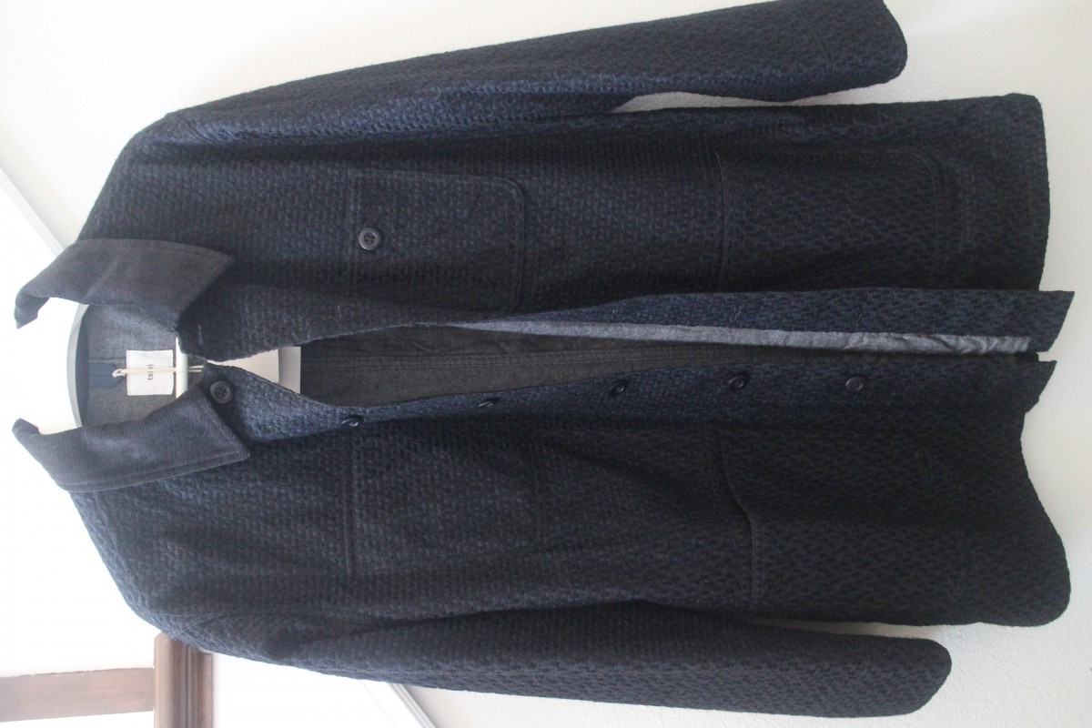 Ts(S) - coverall coat with black overstitch and corduroy collar sz5 - 2
