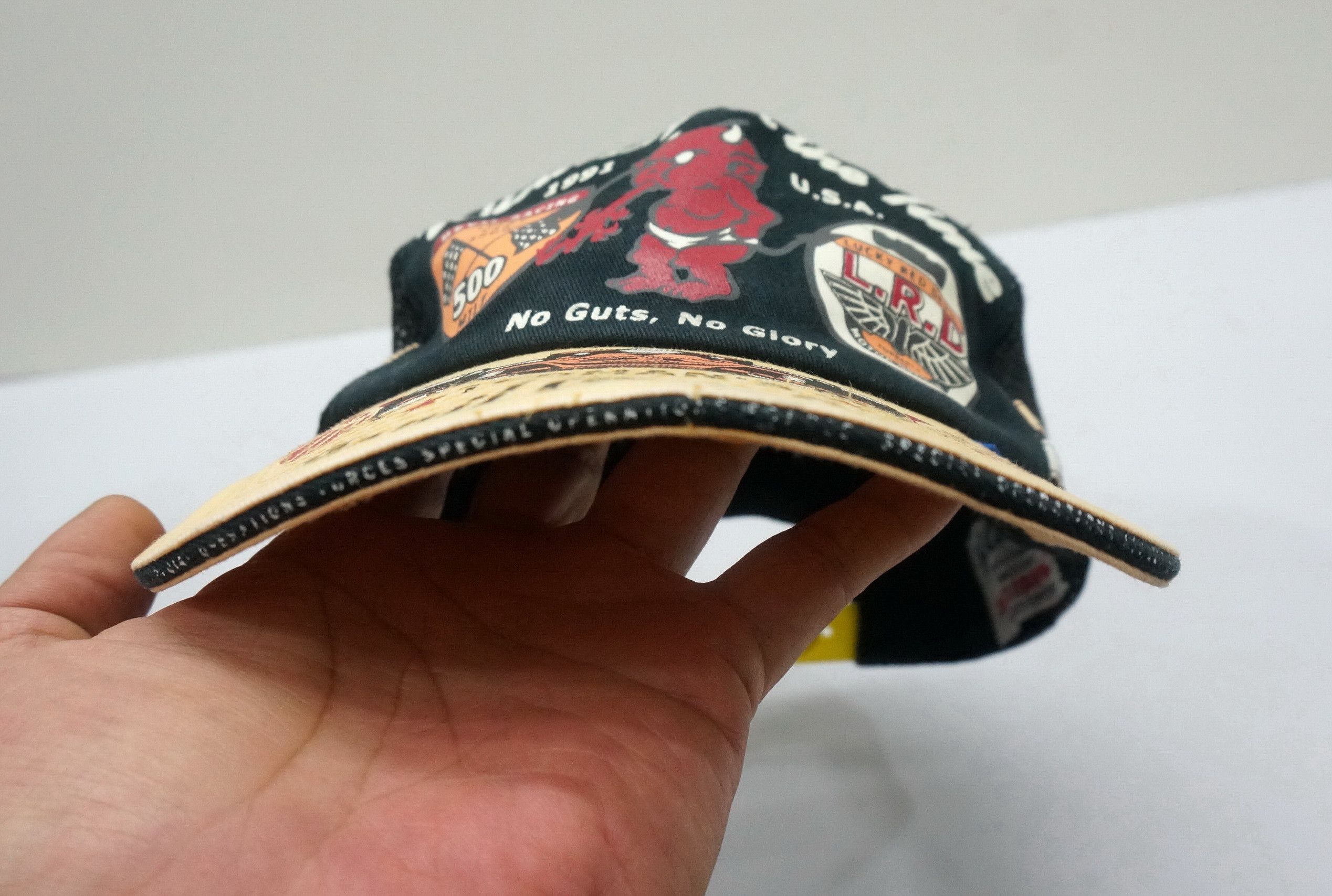 Rare! Vintage TEDMAN'S Lucky Devil Car Race Worn Cap - 9