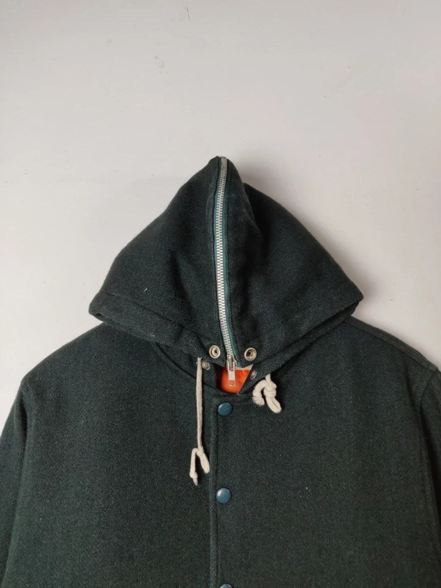 Macbeth - Vintage Varsity Hoodies Wool Outerwear Jacket - 2