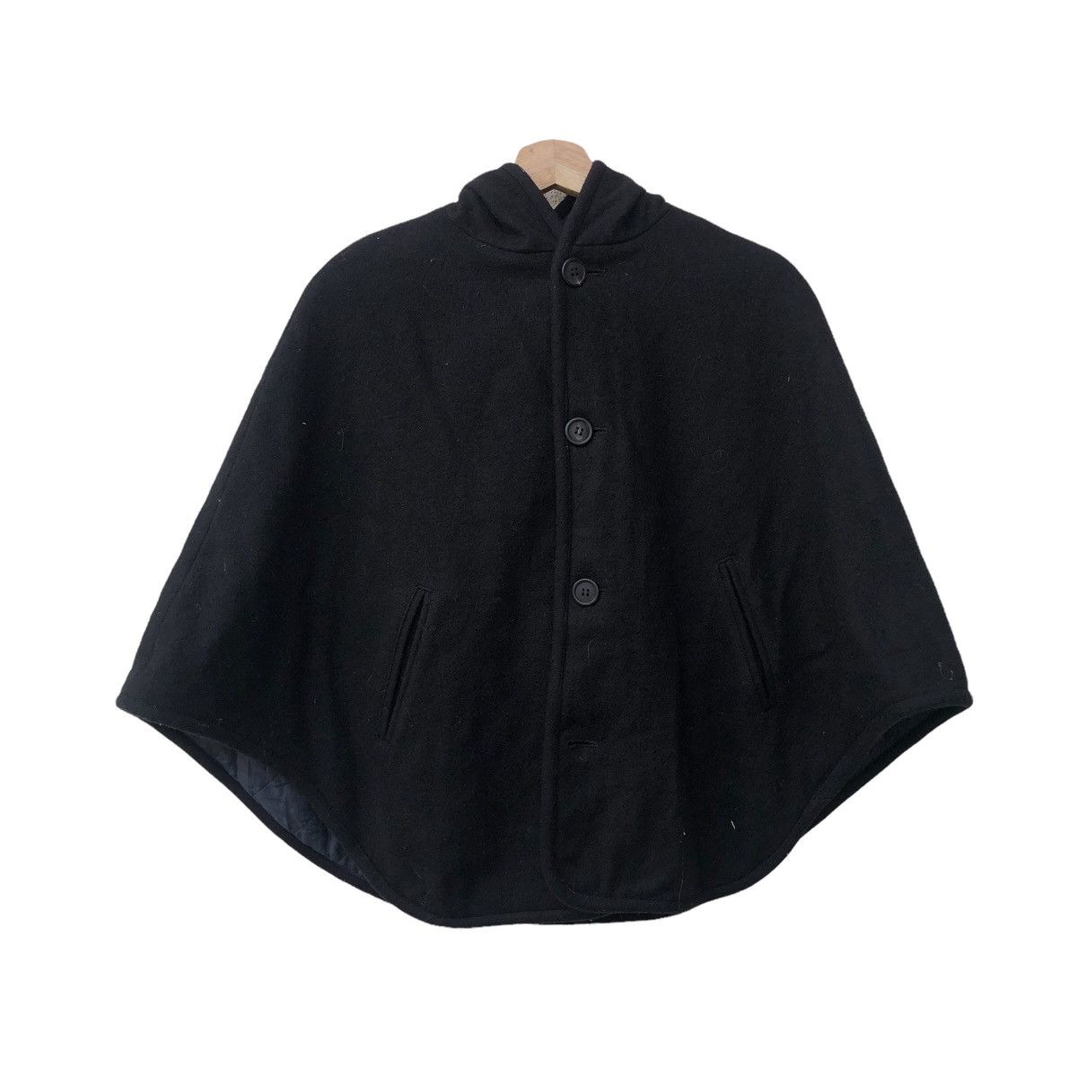 APC BLACK PONCHO JACKET - 1