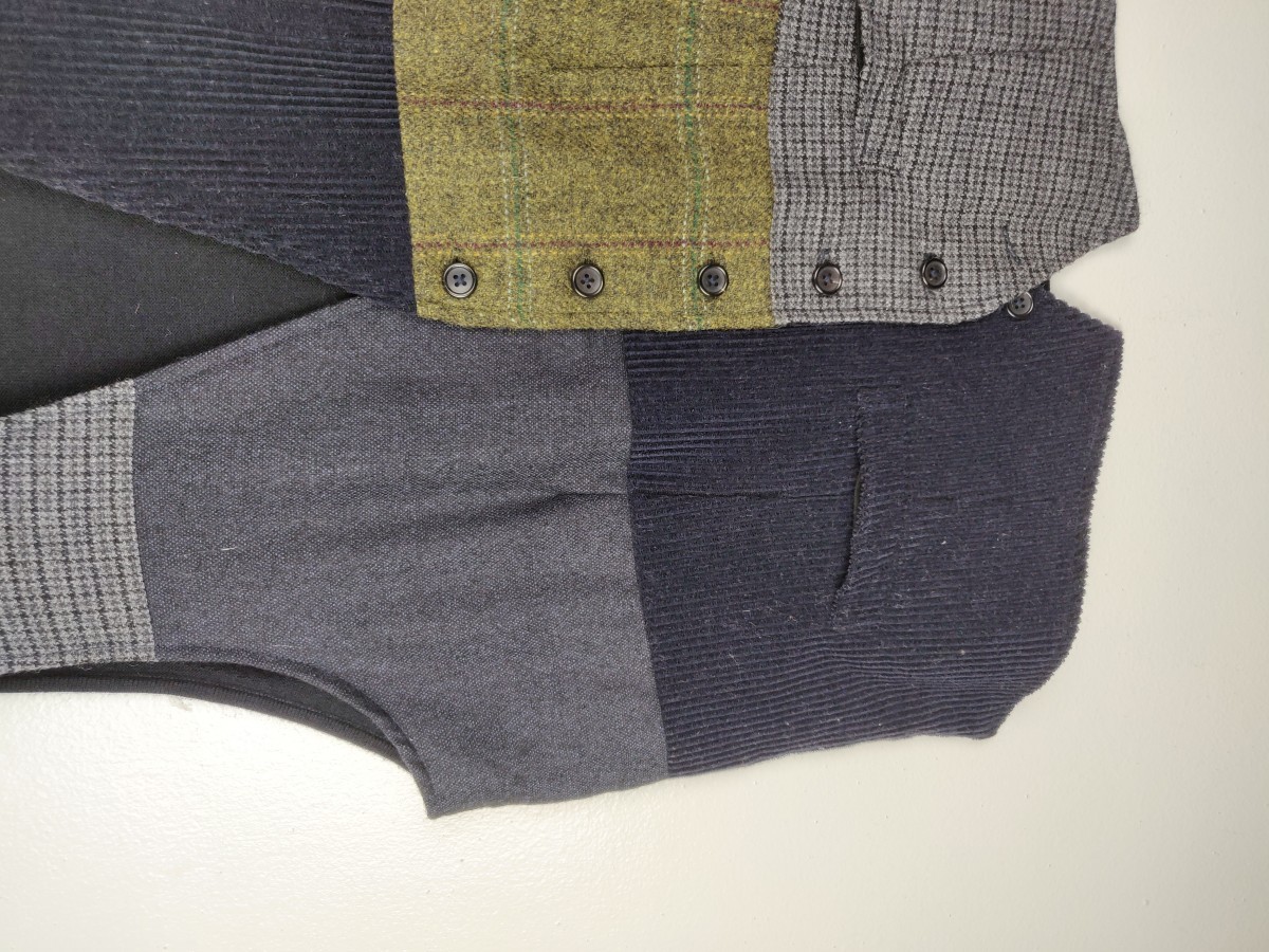 J. Press - x Arthur Harrison Patchwork Reconstruct Vest - 4