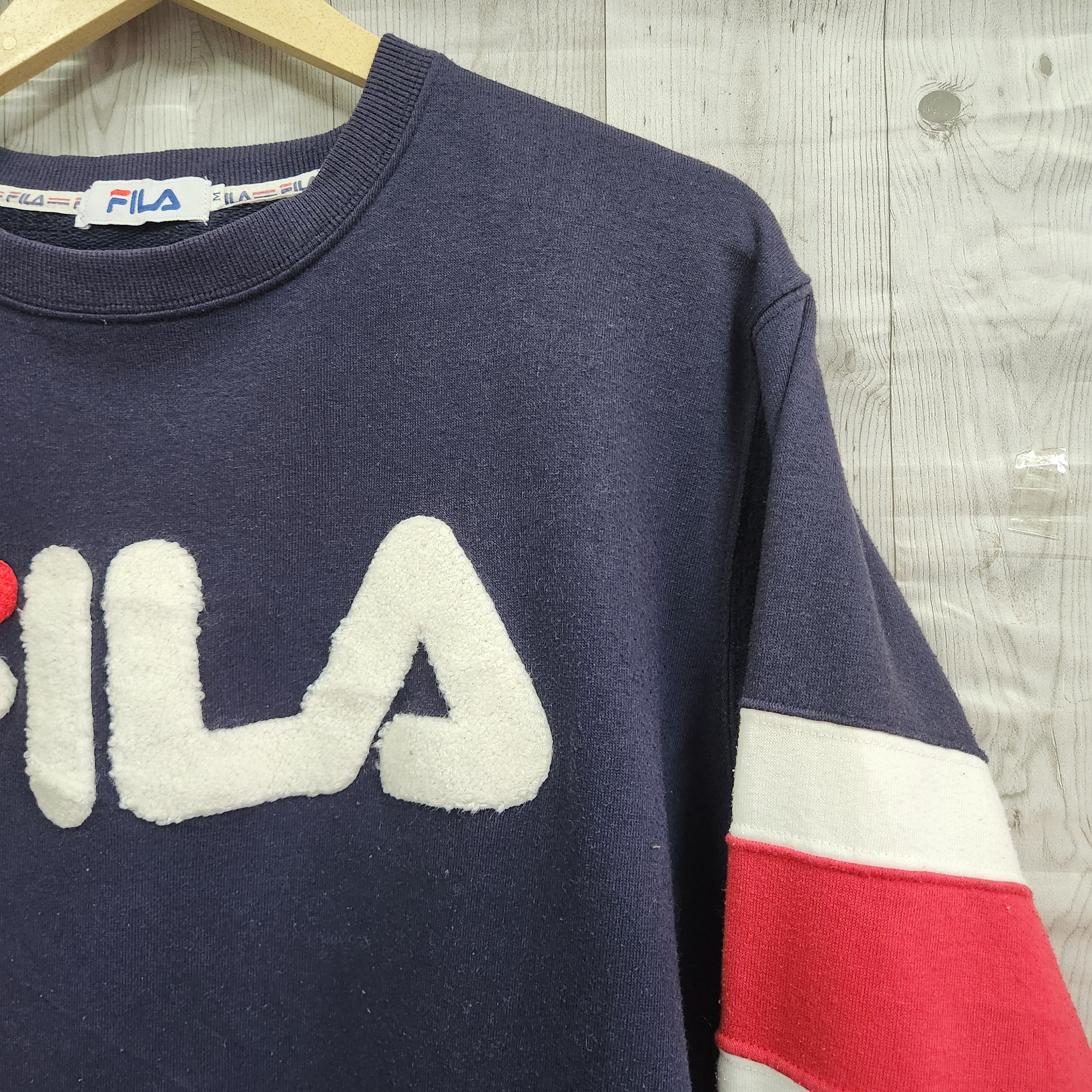 Fila Sweater Big Spellout Logo Vintage - 4