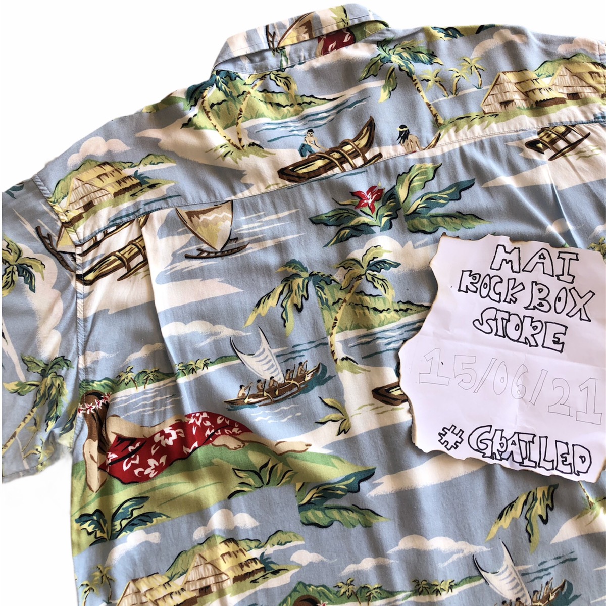 Vintage - Vintage Hawaiian Shirt Rayon Fabric - 7