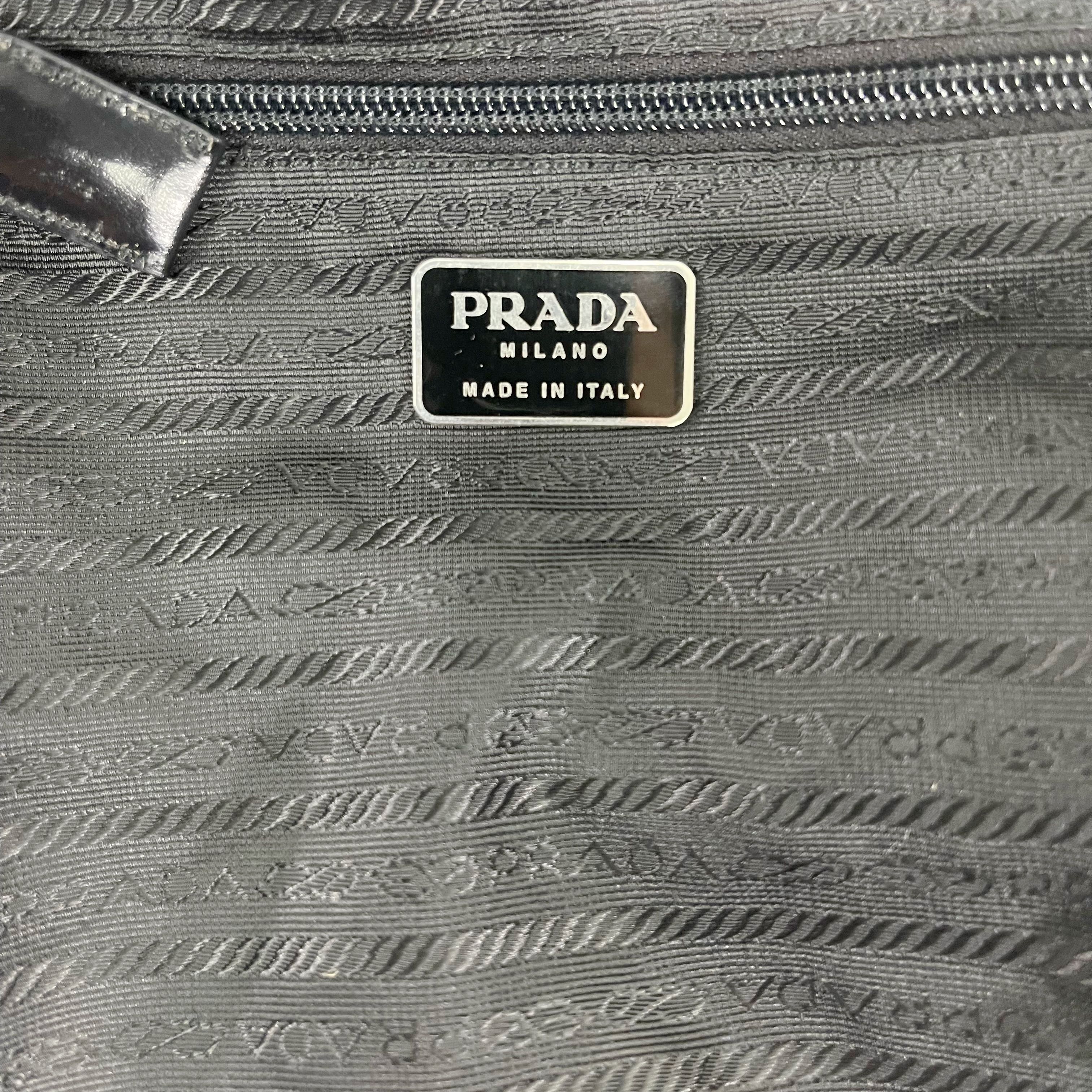 Vintage Prada Black Nylon Backpack - 7