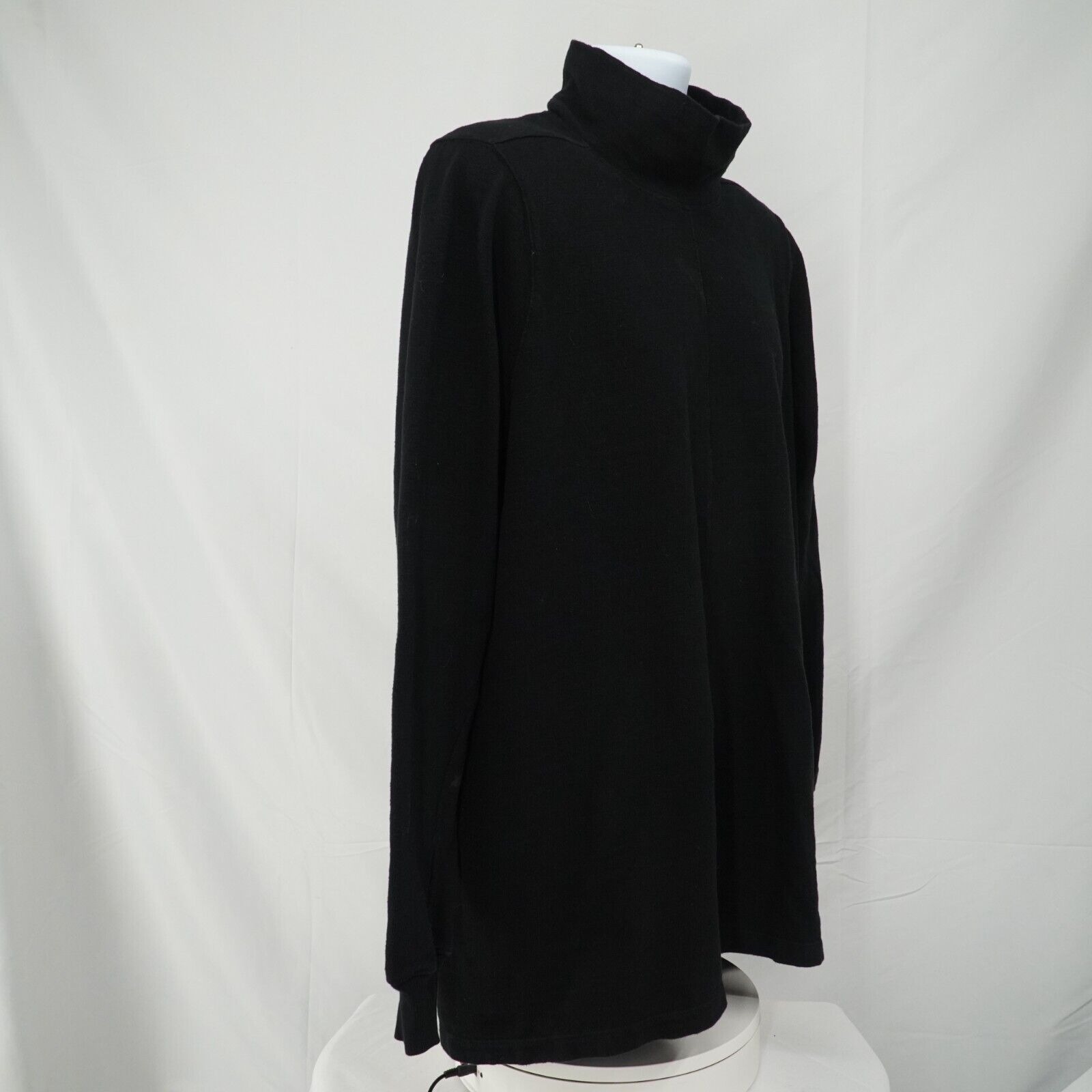 Rick Black Turtleneck Sweater Size Medium FW17 Glitter - 19