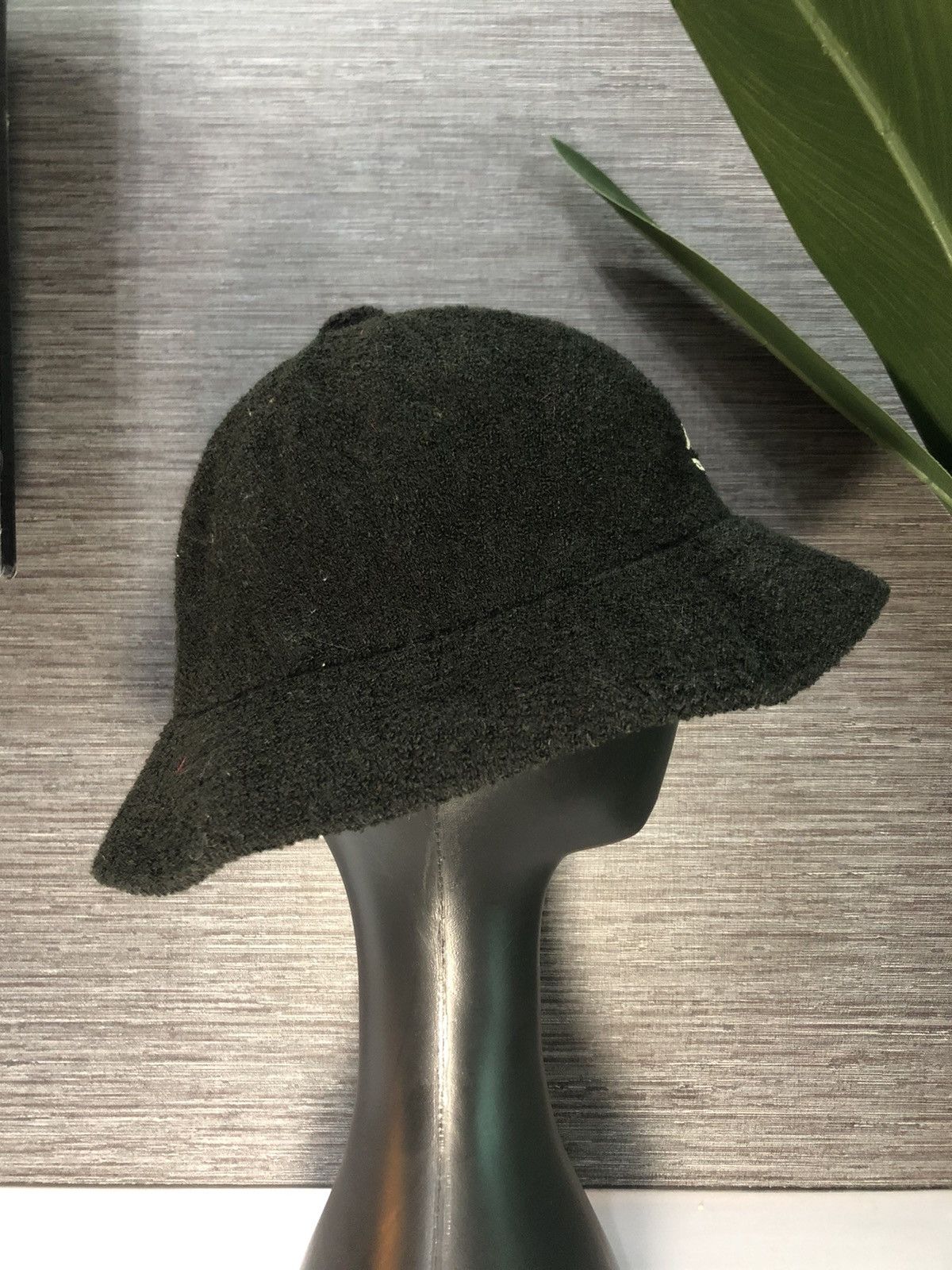 Kangol Black Bucket Hat Cap - 4