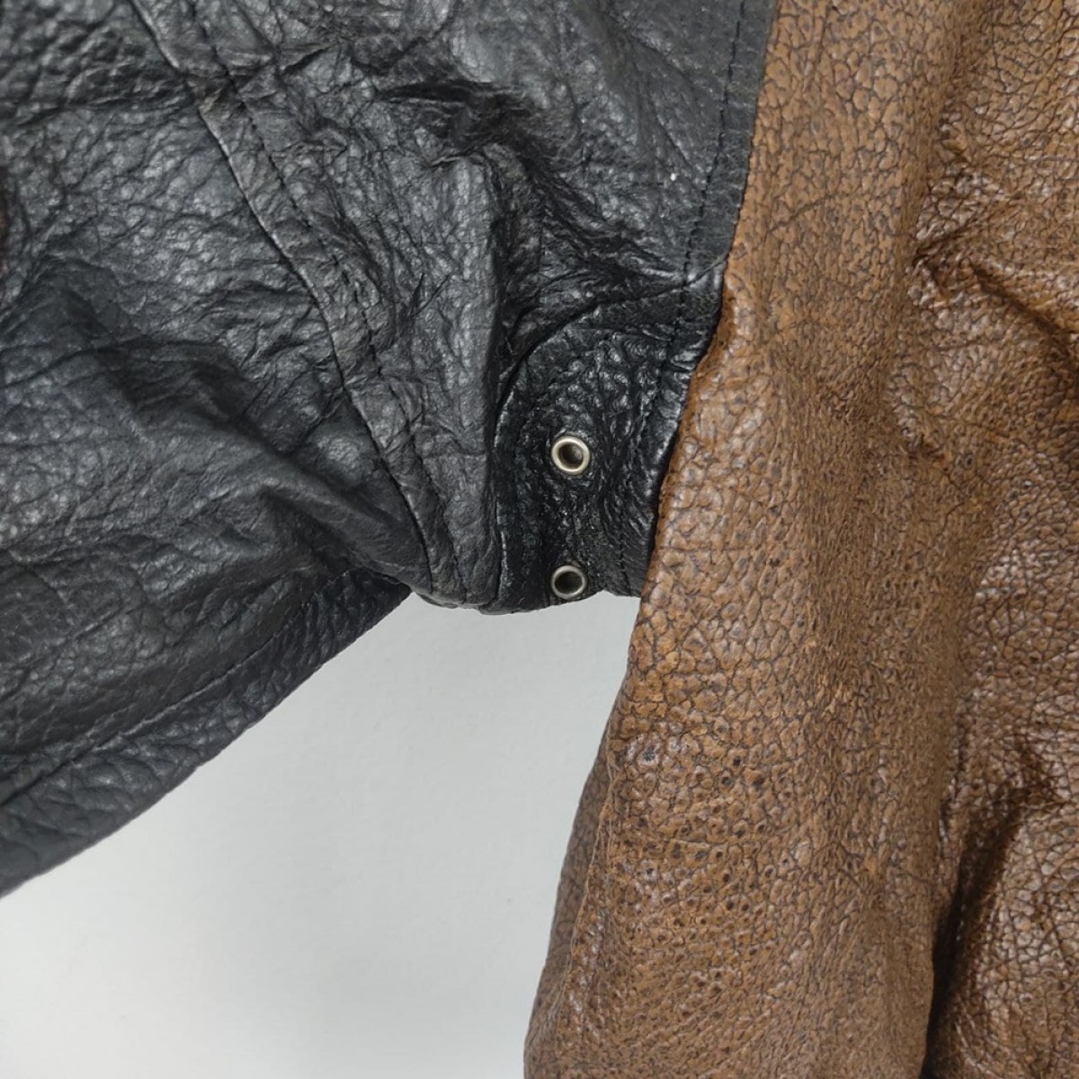 Bomber Jacket - Milano Connection Leather Sheepskin Bomber Varsity Jacket - 10