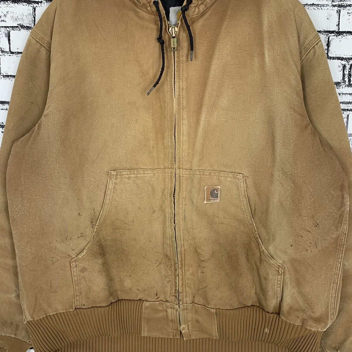 Vintage Carhatt Hooded Worker Jacket - 8