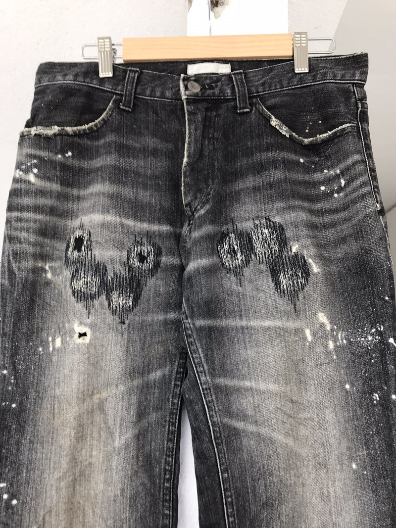 NUMBER (N)INE AW2001 Number Nine Grunge Denim | azzashop | REVERSIBLE