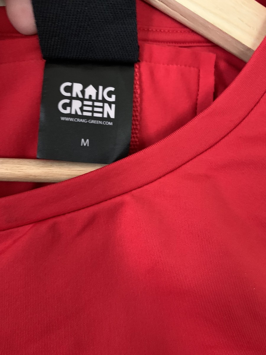 Craig green FW15 red lace up shirt - 5
