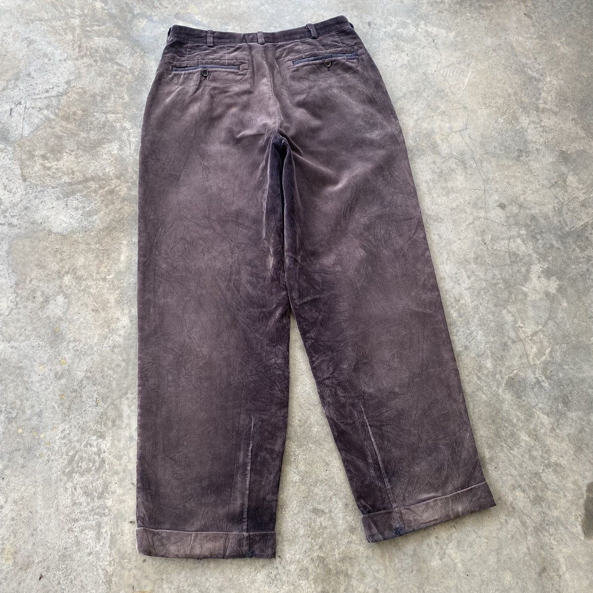 JAPANESE DESIGNER PAPA’S BAGGY CORDUROY PANTS INSPIRED YOHJI - 4