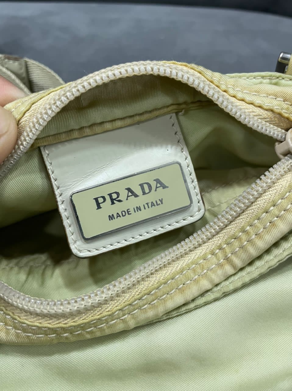 Authentic Prada Tessutto Nyalon White Crossbody Bag - 4