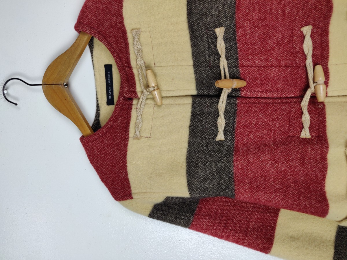 Japanese Brand - Maple Creeks Japan Stripes Wool Jacket - 4