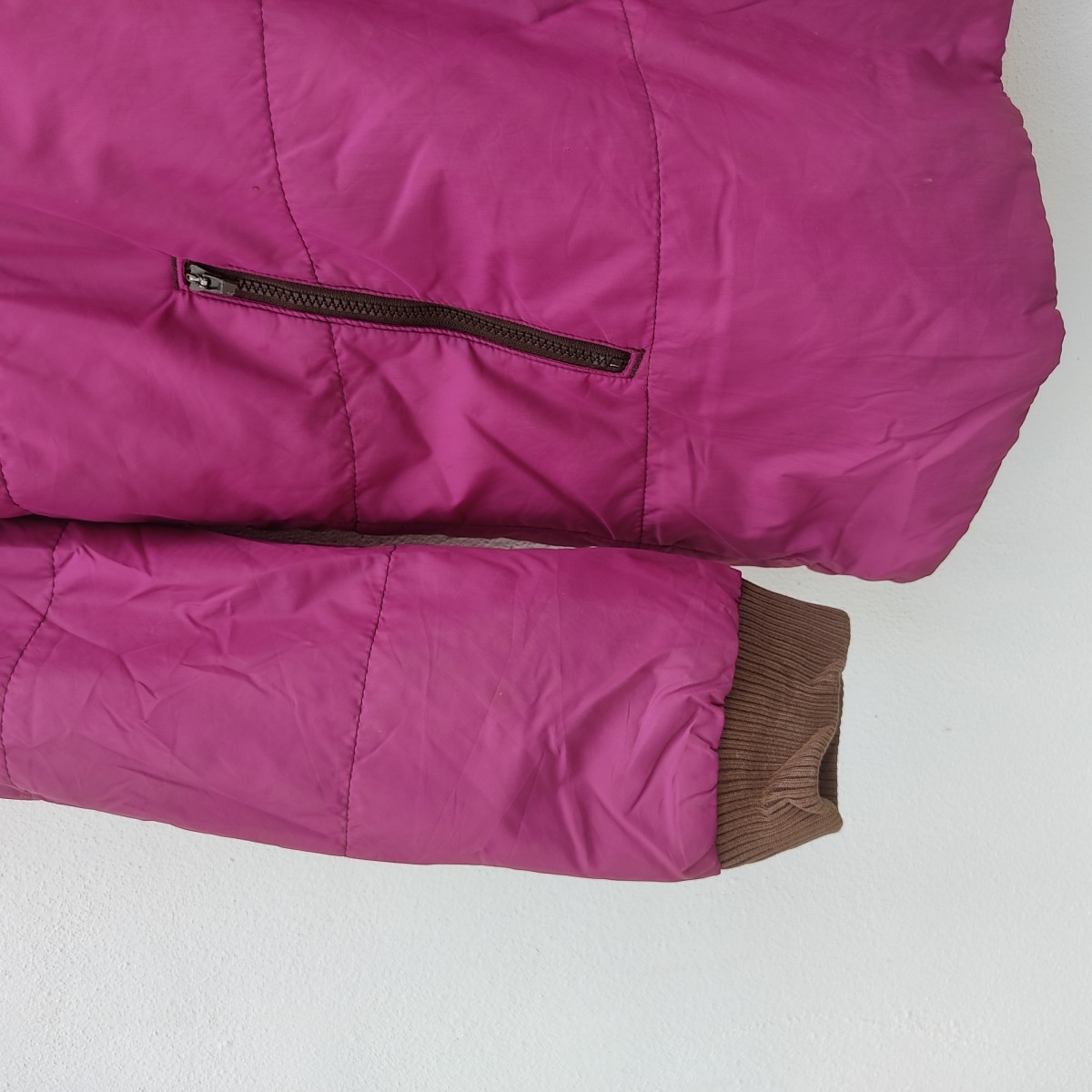 Go Sports Pink Purple Puffer Bomber Winter Jacket - 4