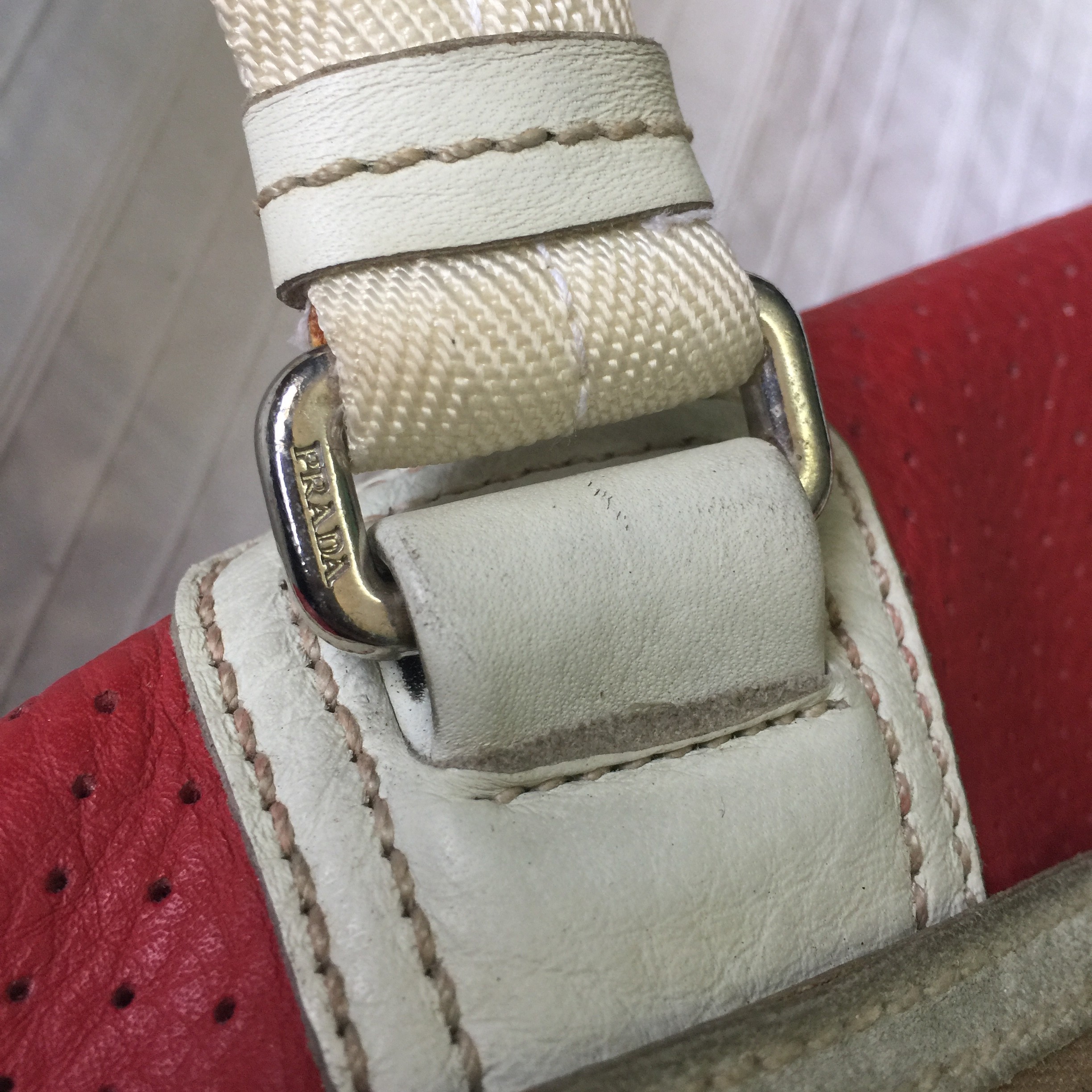 Leather prada bag - 17