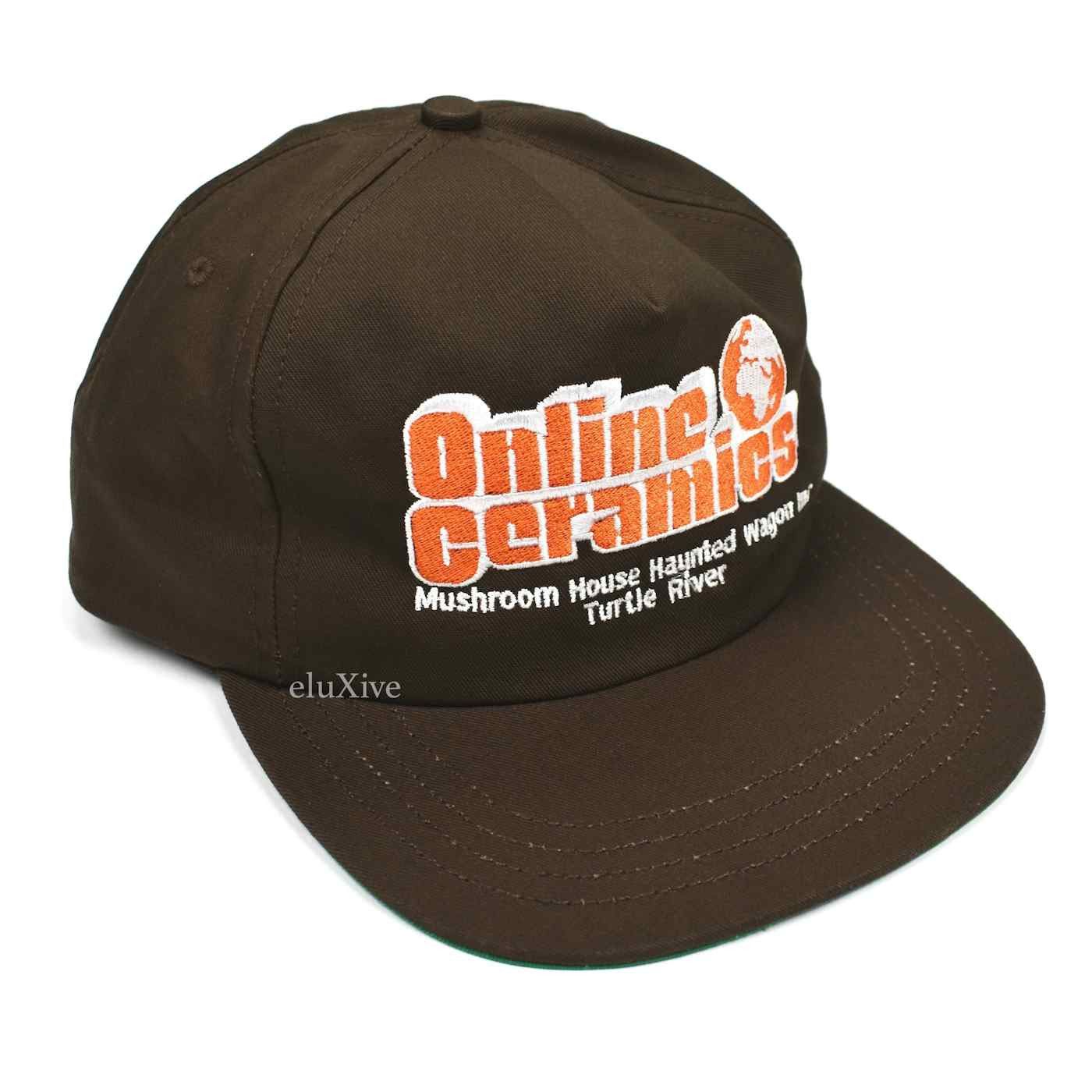 Online Ceramics Earth Logo Hat Brown NWT - 1