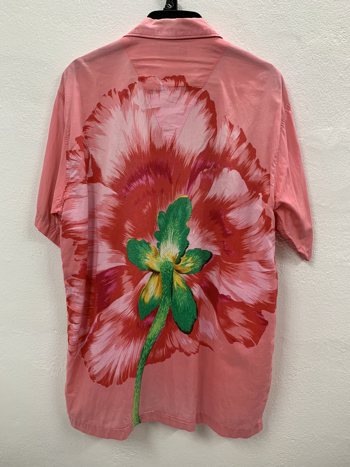 1980s Kenzo Big Flower Print Oversized Short Sleeve - 2