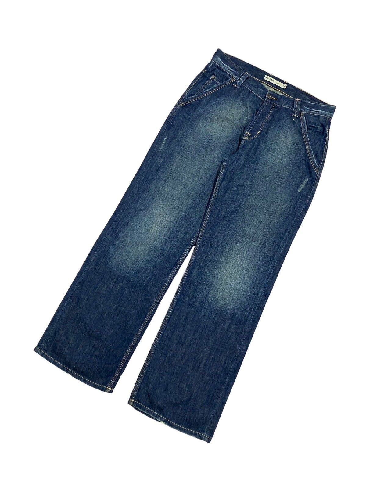 Vtg🔥Nigel Carbourn Utility Dark Blue Wash Jeans - 6