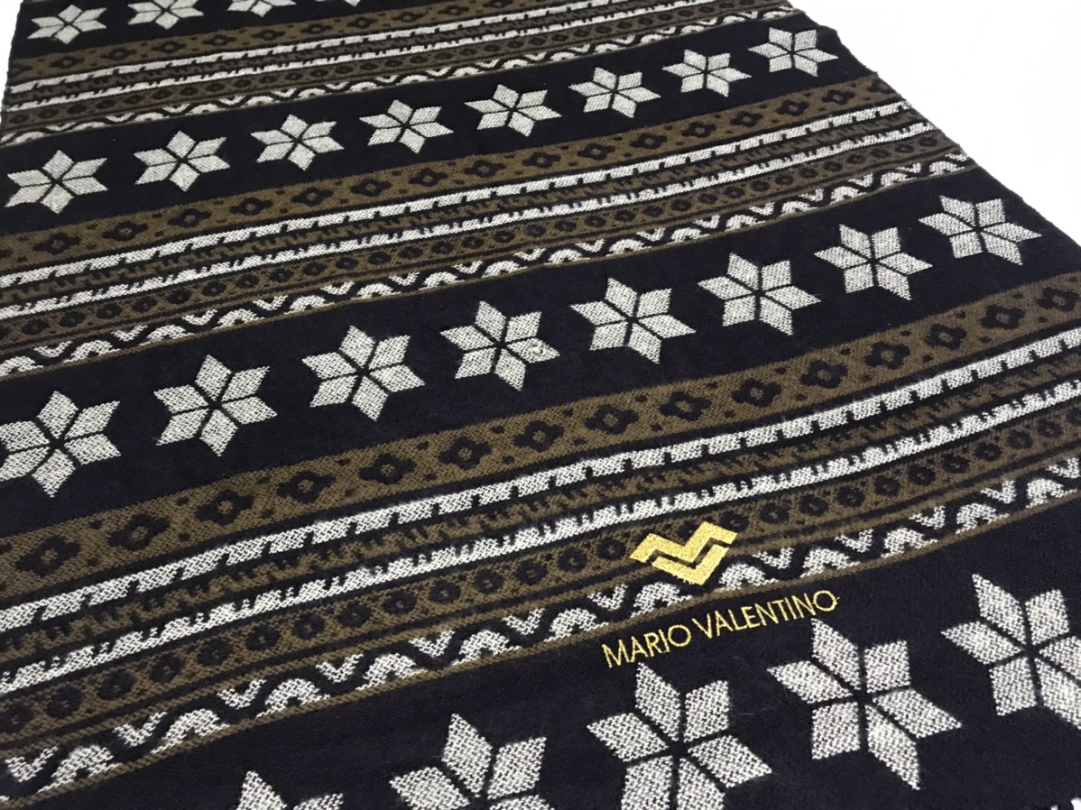 navajo style mario valentino scarf muffler wool - 4