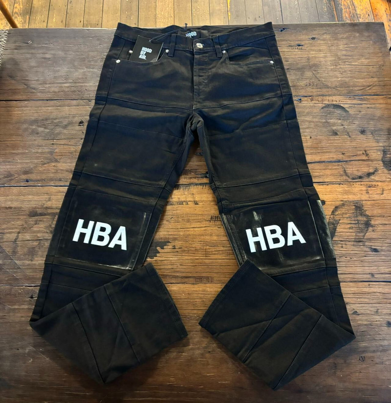 HBA Hood By Air FW15 Black Hocky Cotton Jeans - 1