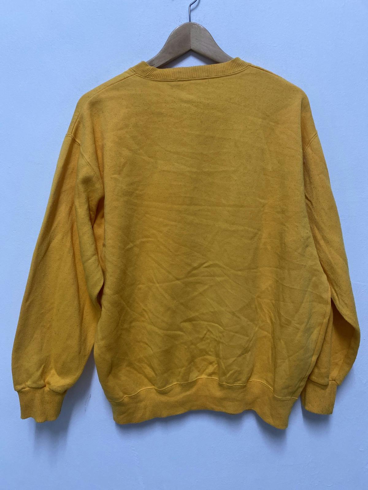 Calvin Klein Jeans Raf Era Big Logo YellowSweatshirt Size L - 3