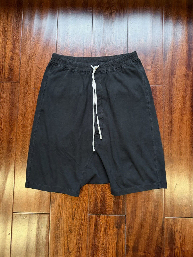 Rick Owens ro DRKSHDW POD drawstring low-rise shorts - 1