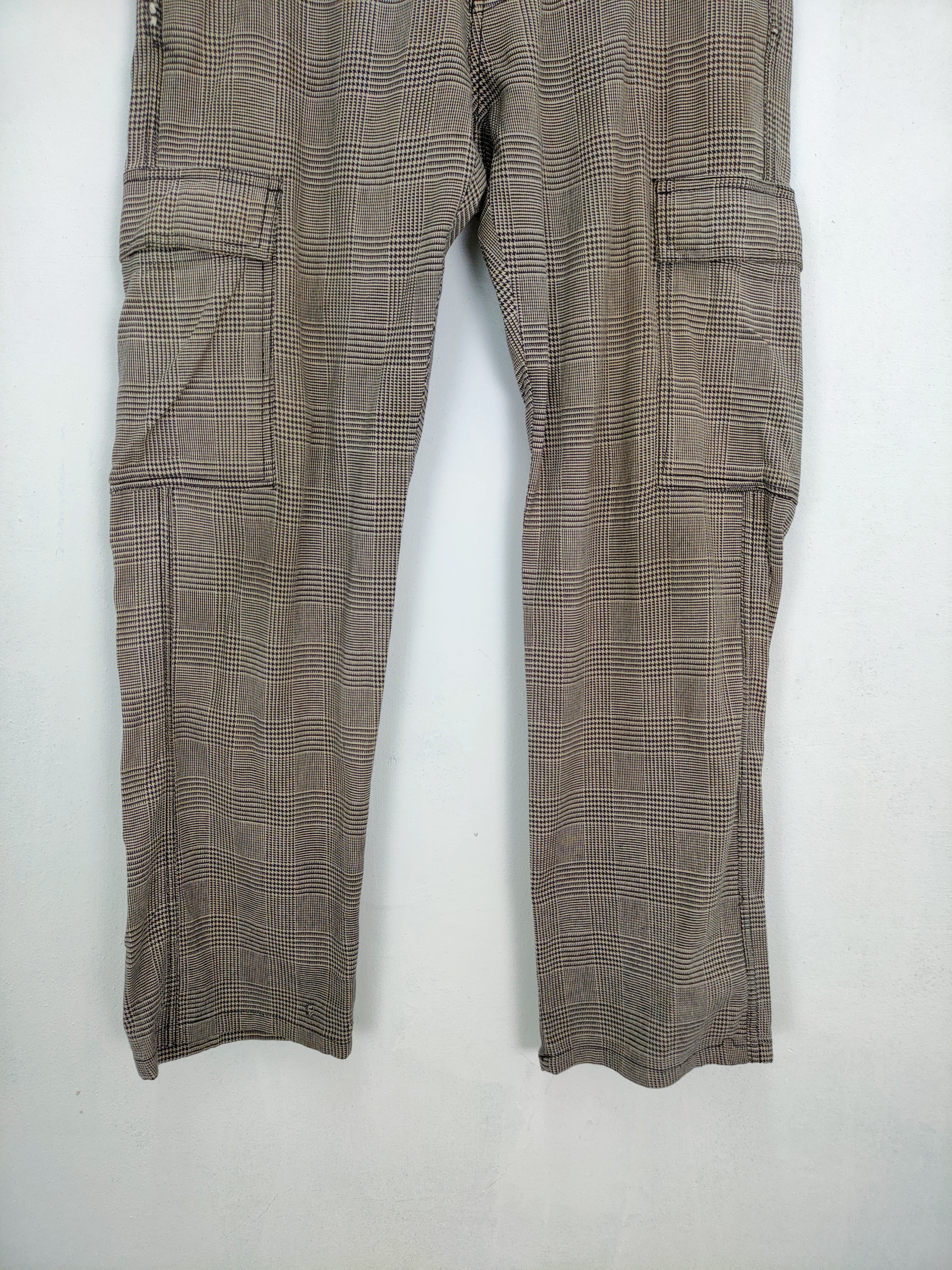 Designer - Global Work Checkered Tartan Cargo Pants - 5