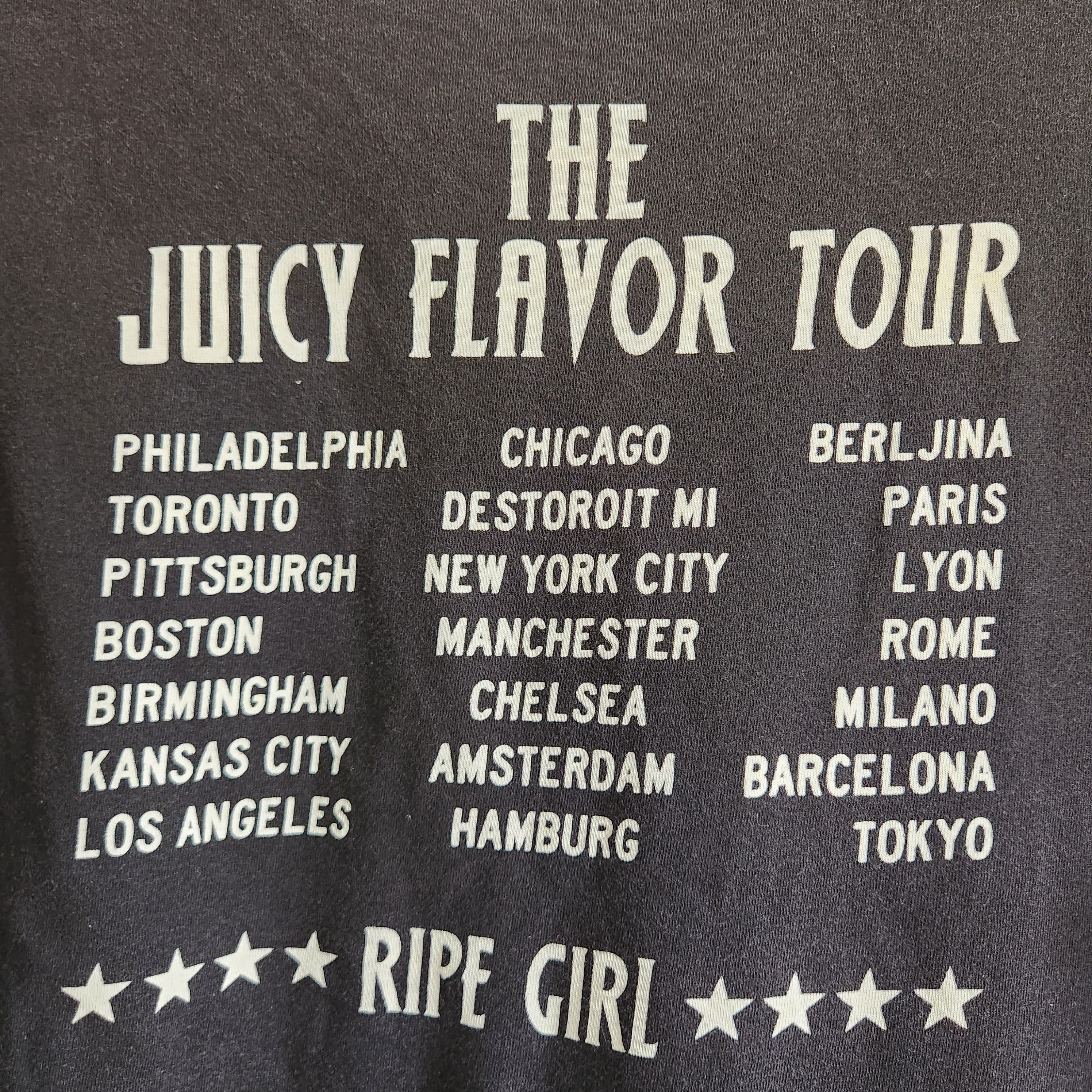 Japanese Brand - Hysteric Juicy Flavor Ripe Girl Tour TShirt - 10