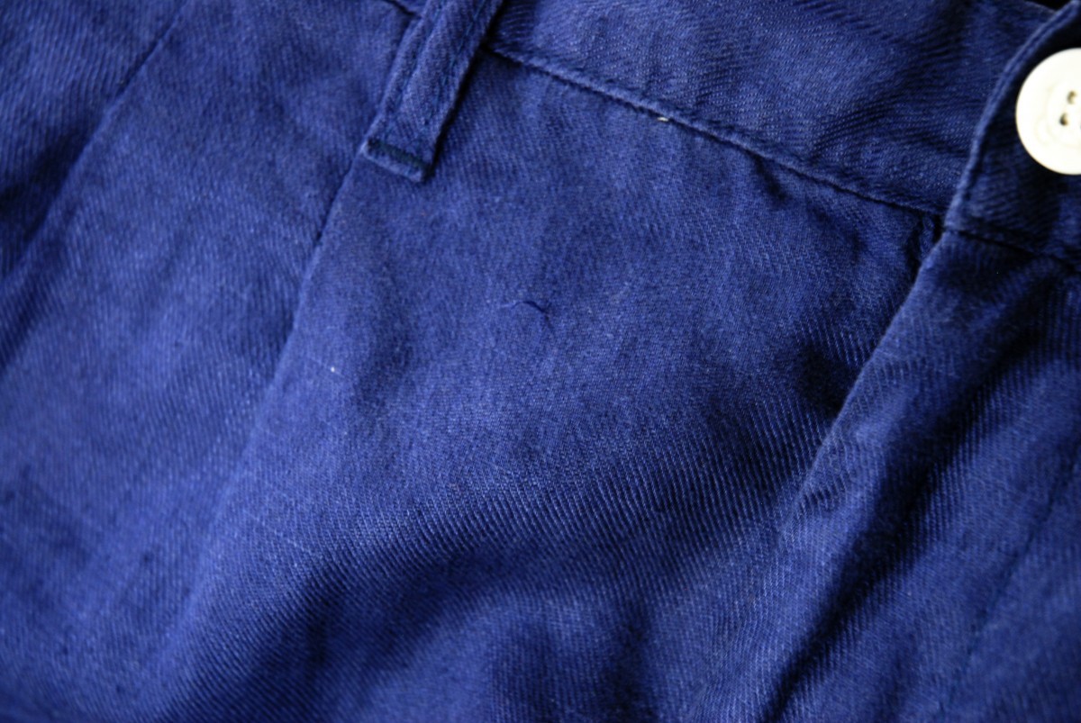 Junya Watanabe - cropped drop crotch linen pants - 4